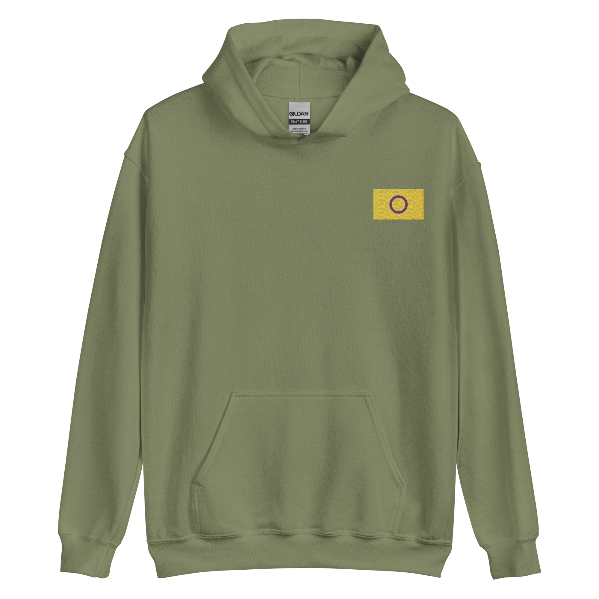 Intersex Pride Flag Embroidered Hoodie