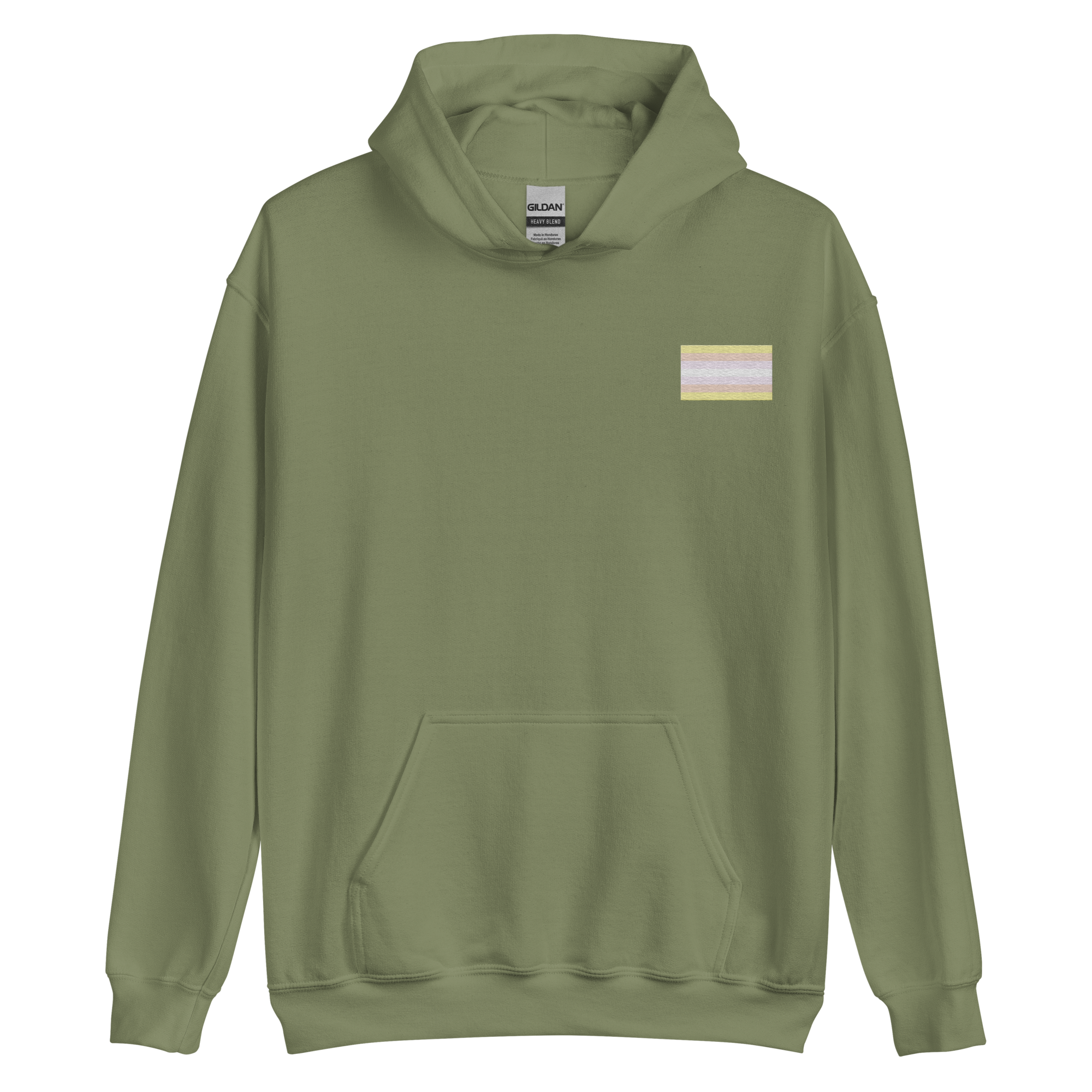 Pangender Pride Flag Embroidered Hoodie