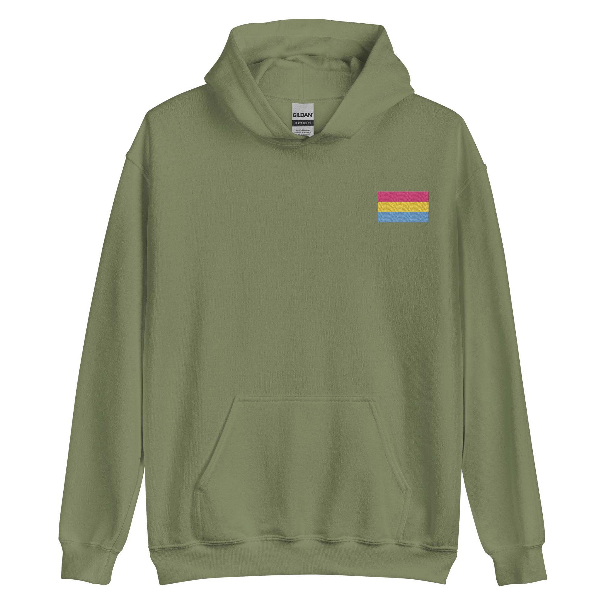 Pansexual Pride Flag Embroidered Hoodie