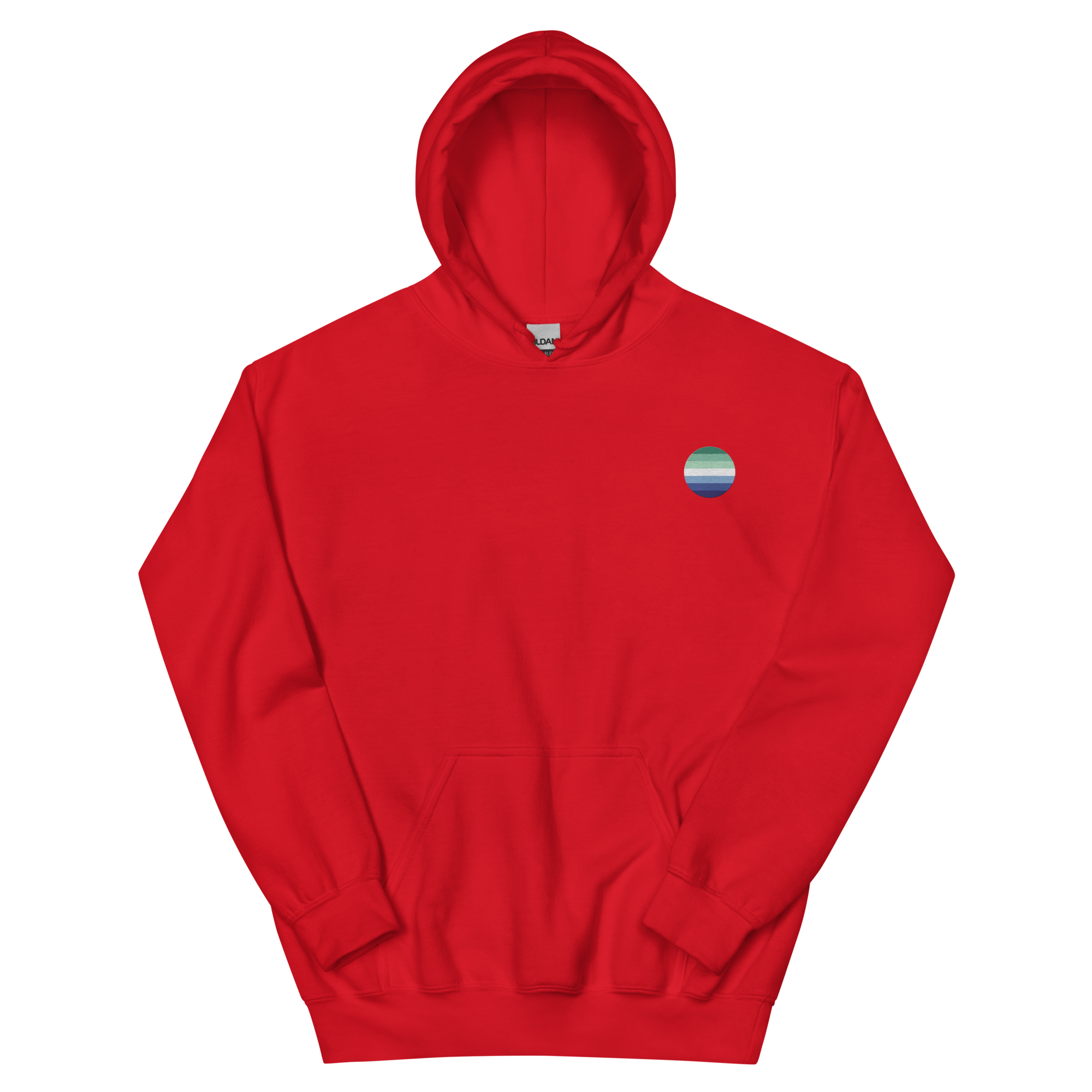 Gay Pride Flag Embroidered Circle Hoodie: Celebratory LGBTQ+ Pride Design
