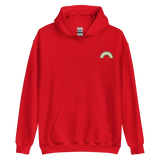 Embroidered Demigender Rainbow Hoodie: Pride Flag LGBTQ+ Design