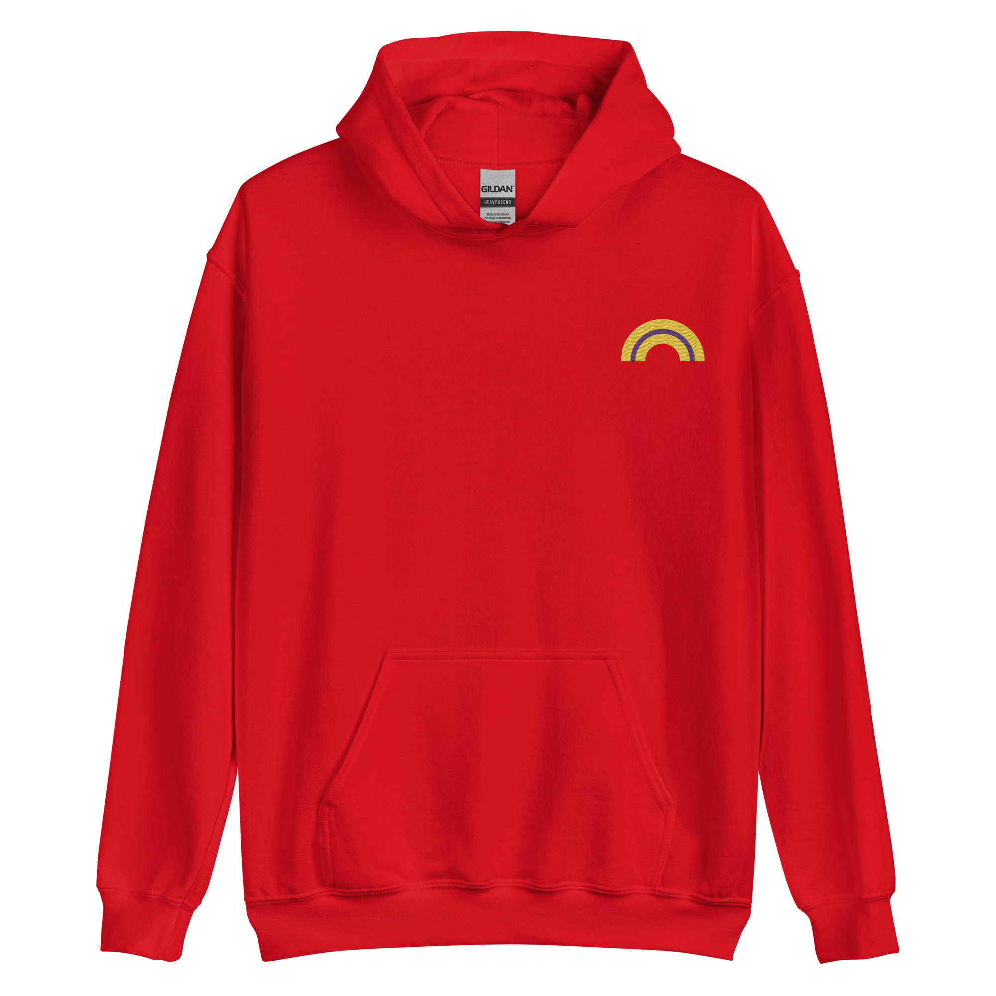 Embroidered Intersex Rainbow Hoodie: Pride Flag LGBTQ+ Design