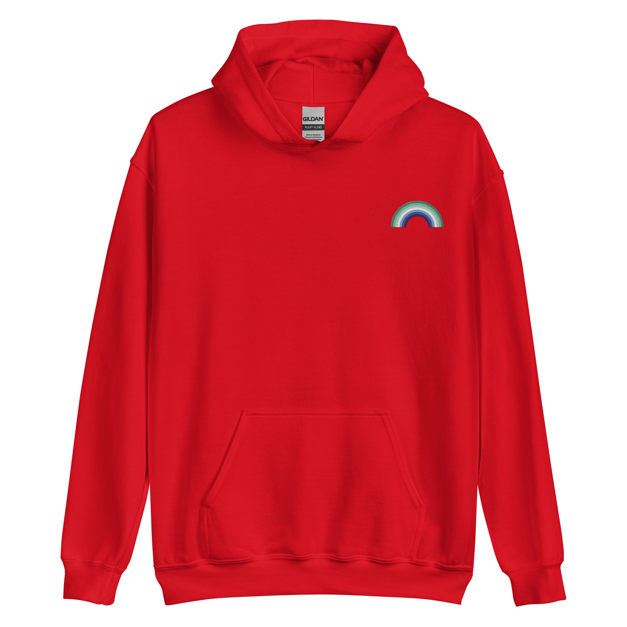 Embroidered Gay Pride Rainbow Hoodie: Pride Flag LGBTQ+ Design