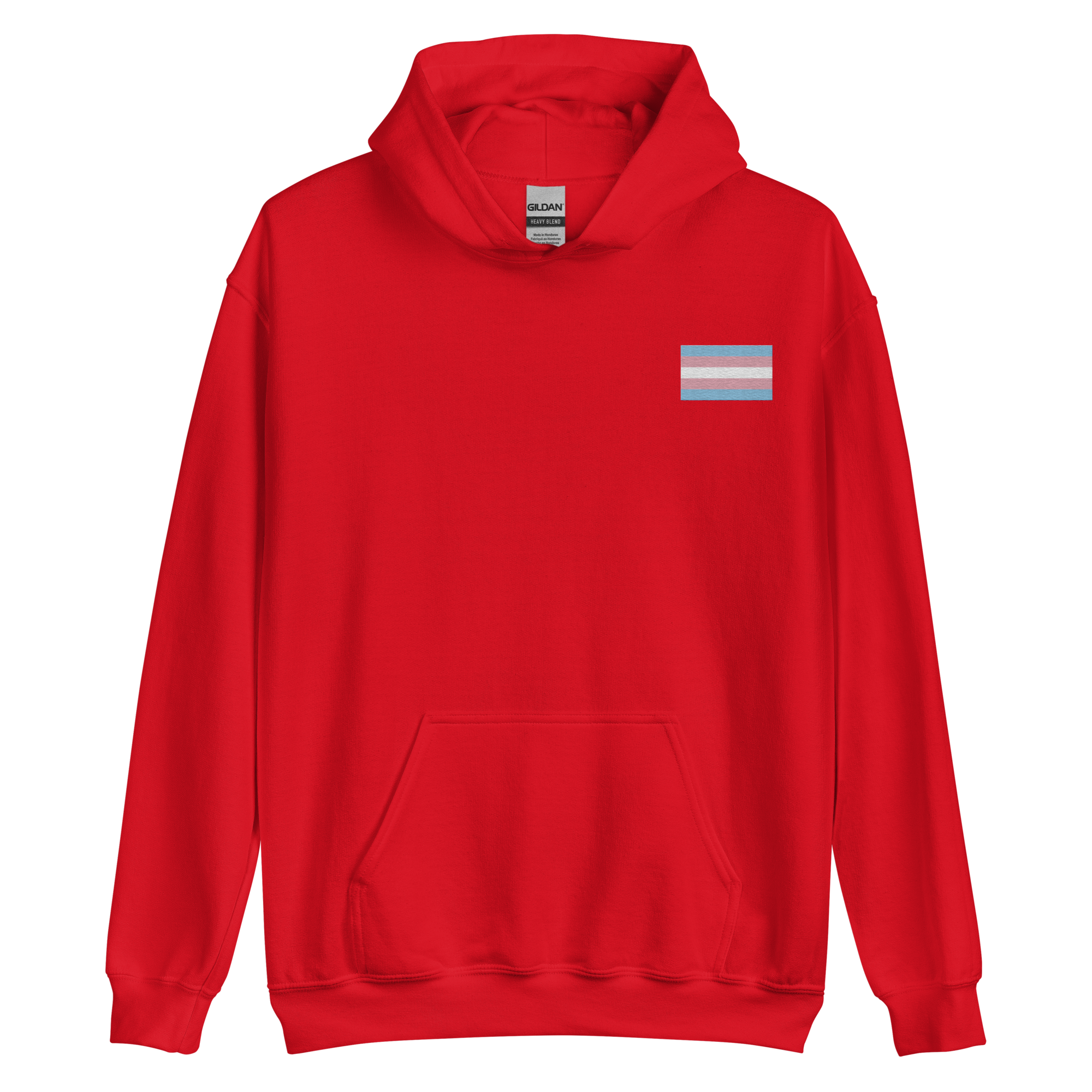 Transgender Pride Flag Embroidered Hoodie