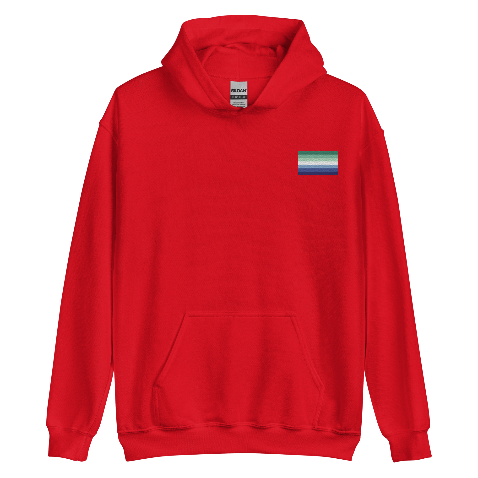 Gay Pride Flag Embroidered Hoodie