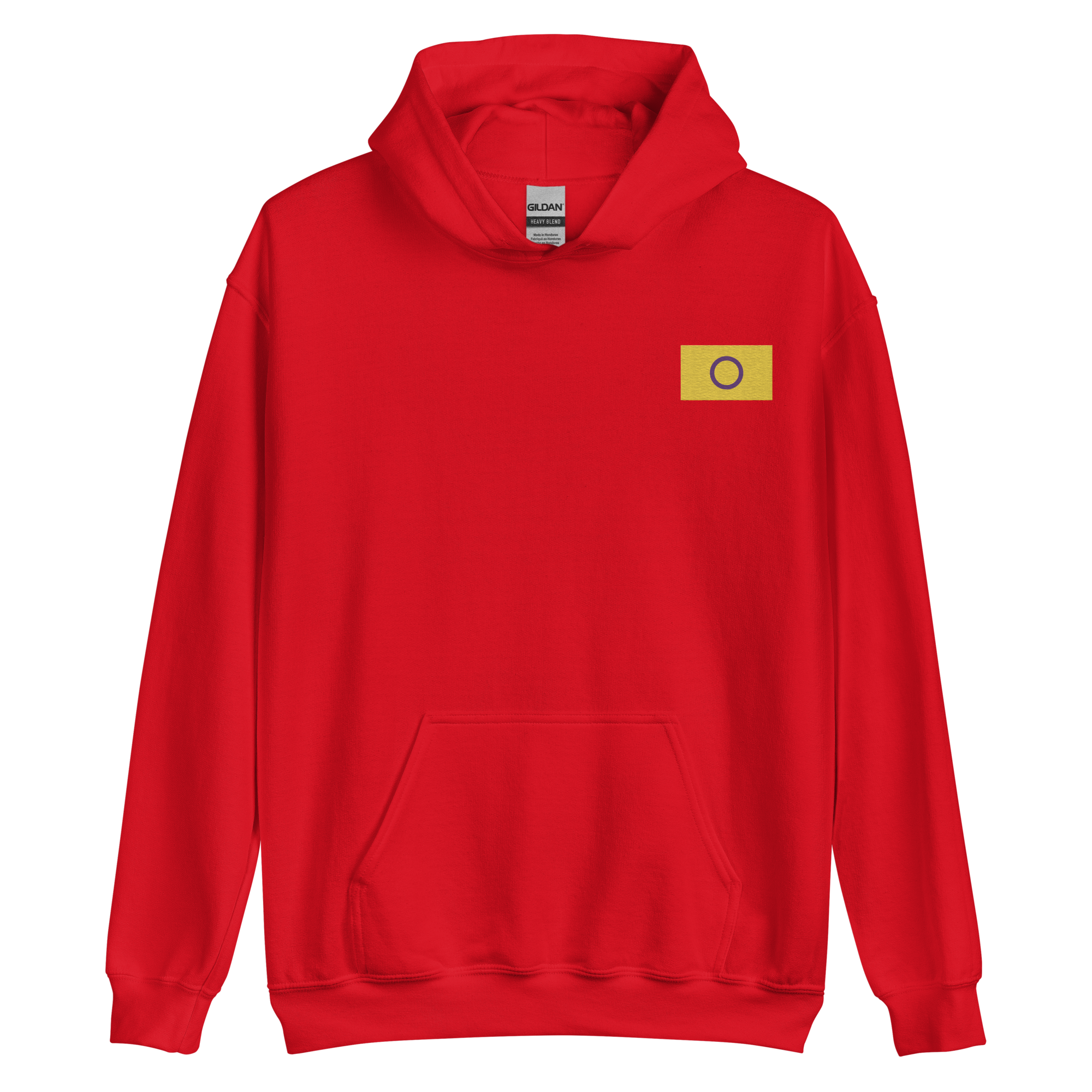 Intersex Pride Flag Embroidered Hoodie