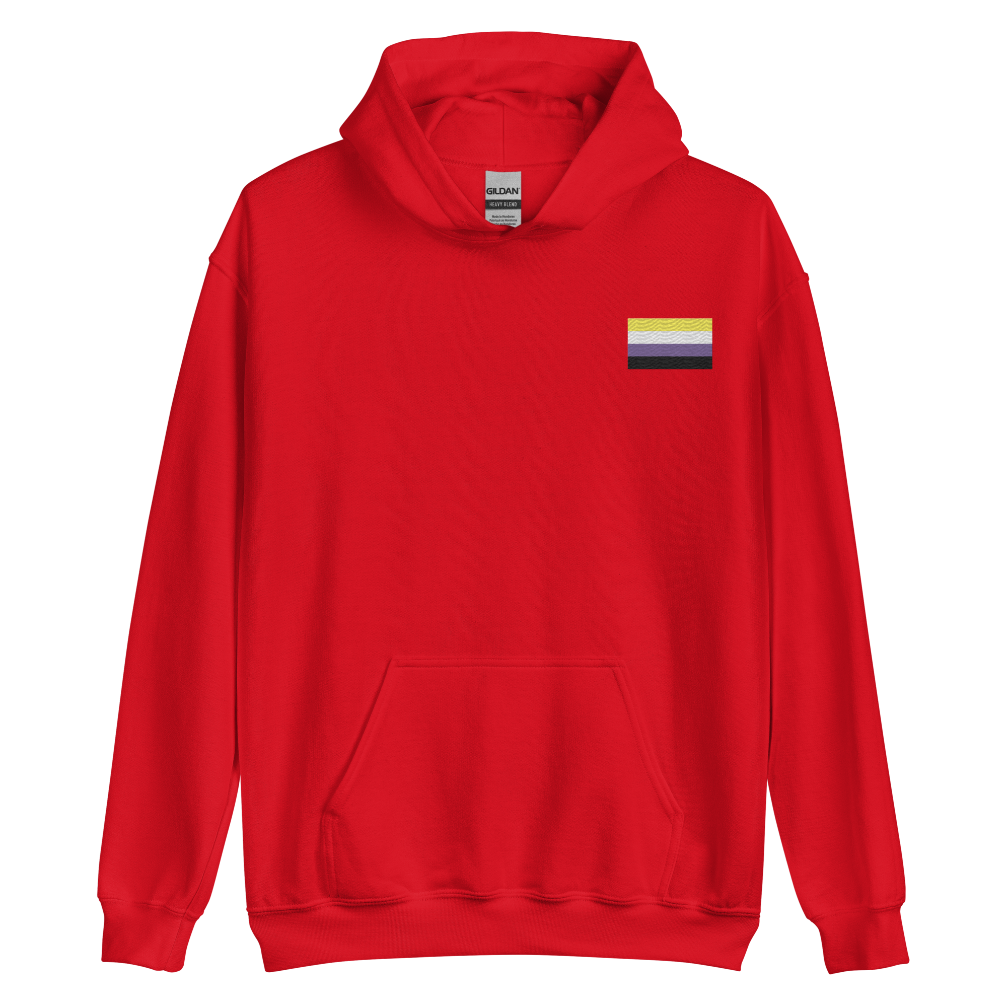 Nonbinary Pride Flag Embroidered Hoodie