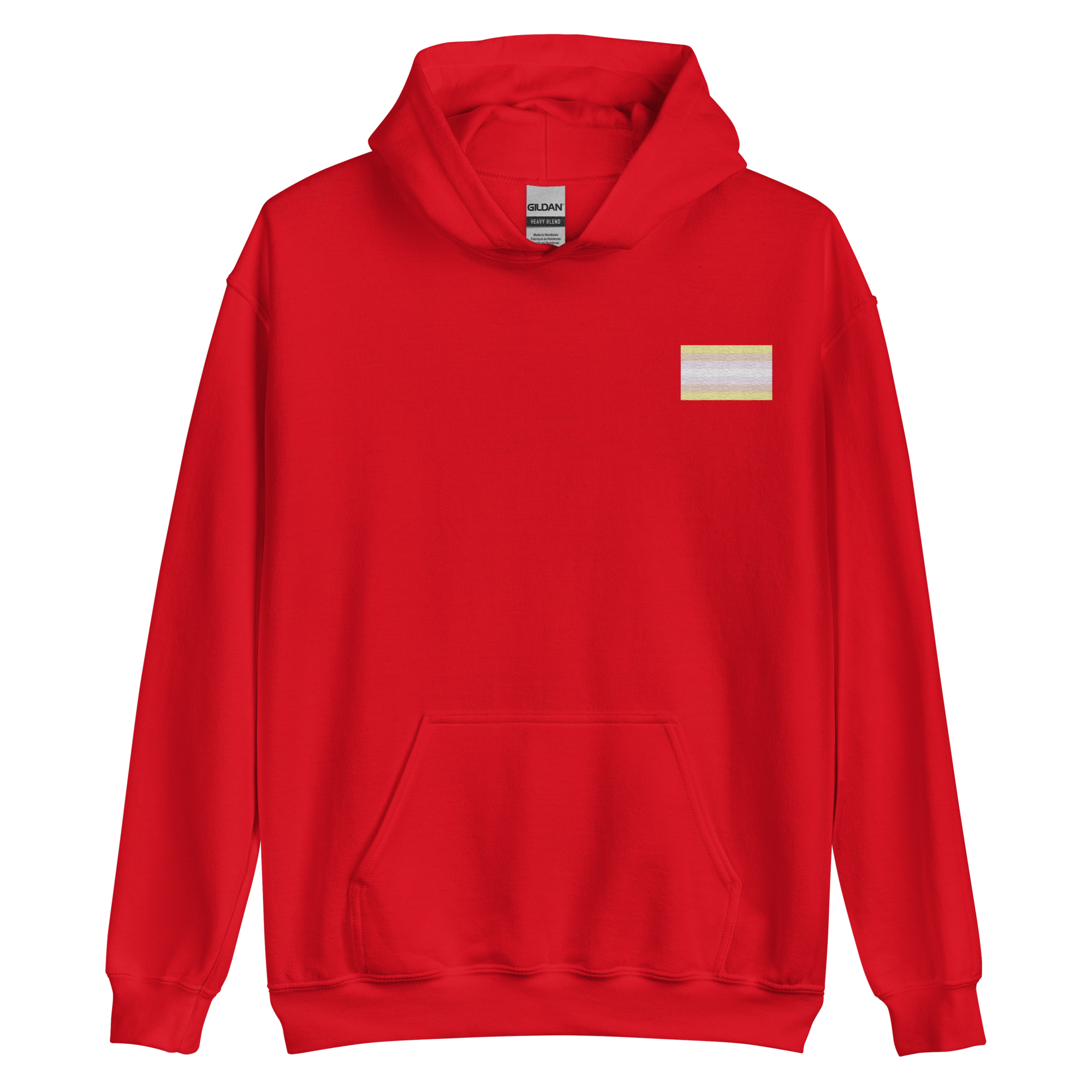 Pangender Pride Flag Embroidered Hoodie