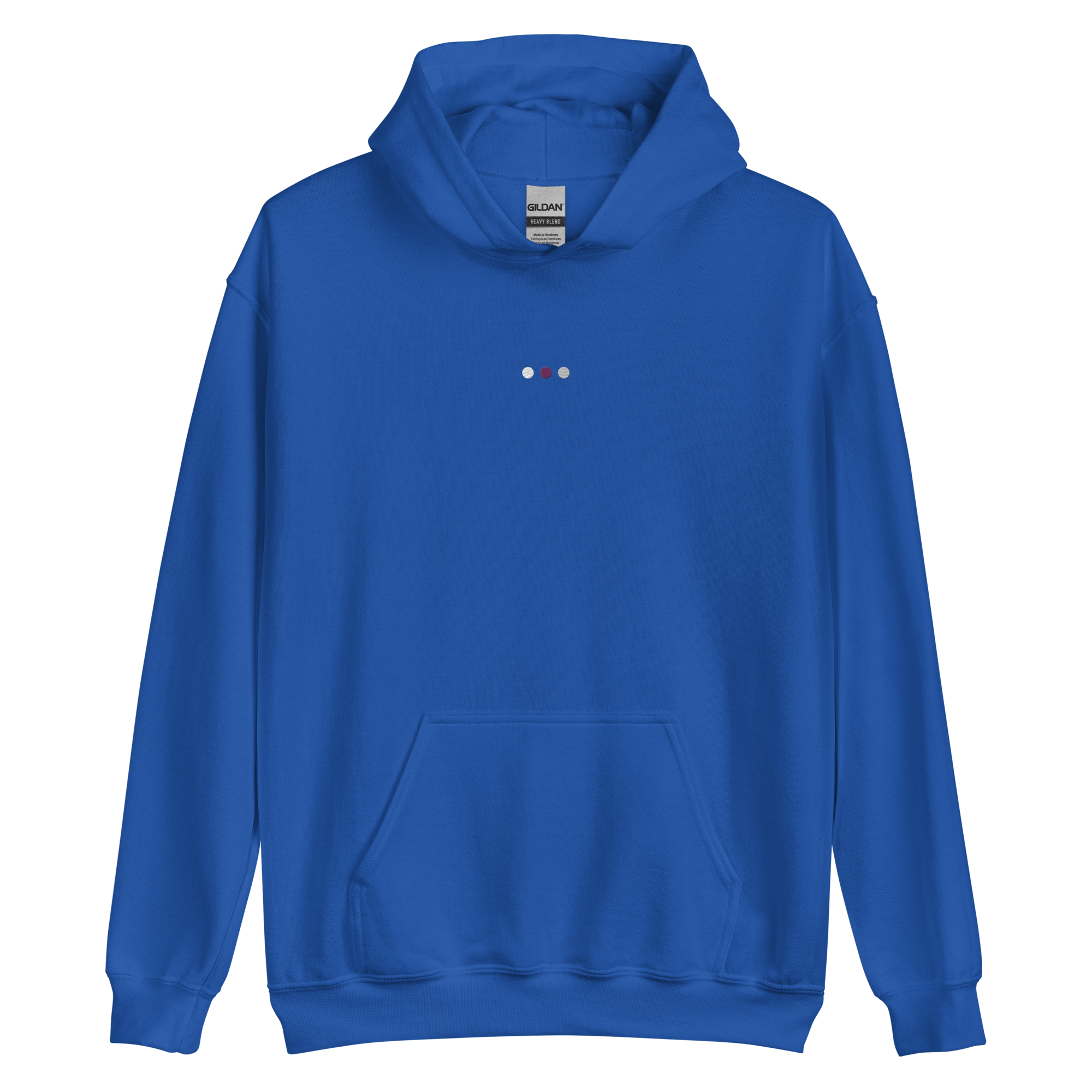 Embroidered Demisexual Hoodie: Pride Flag Horizontal Circle Design