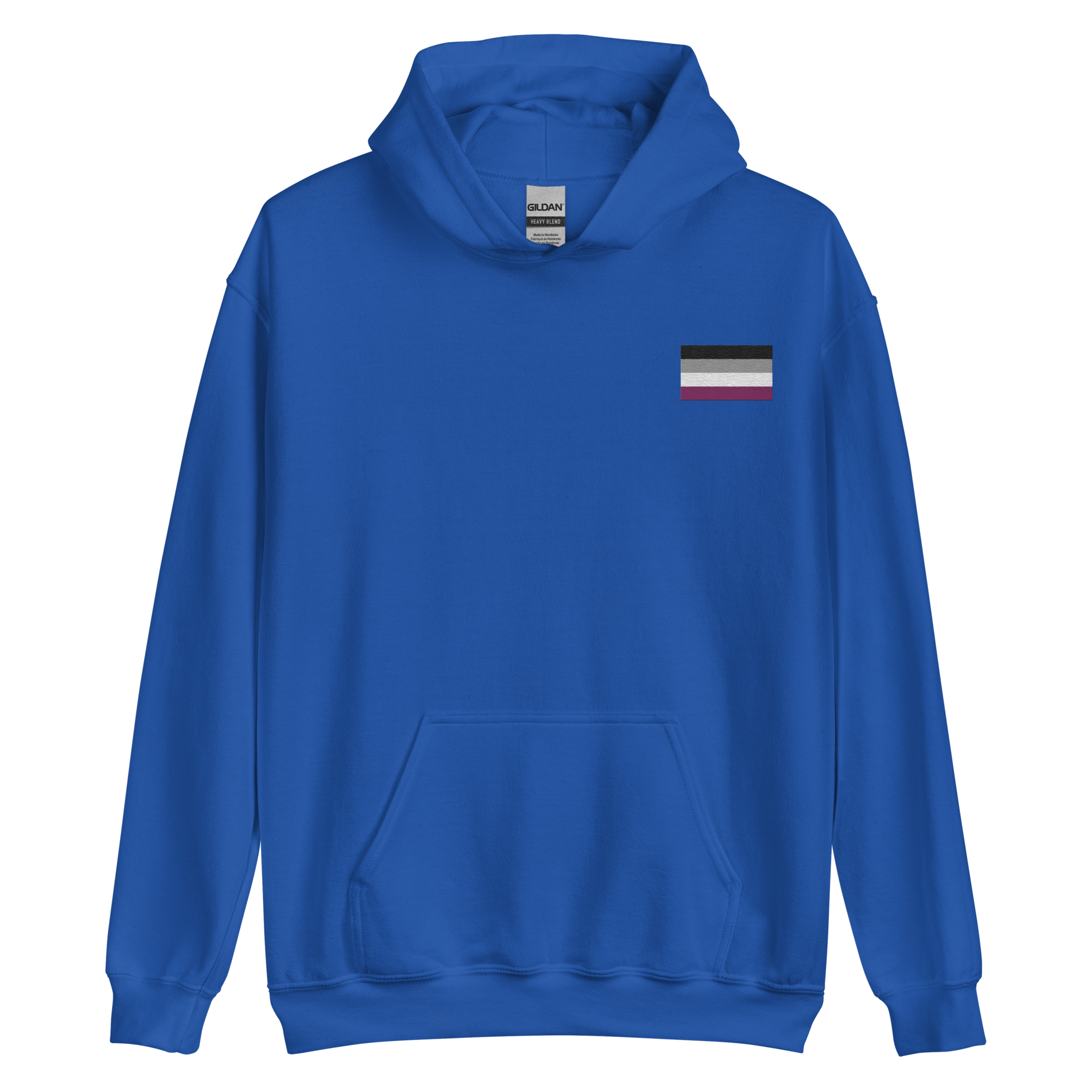 Asexual Pride Flag Embroidered Hoodie