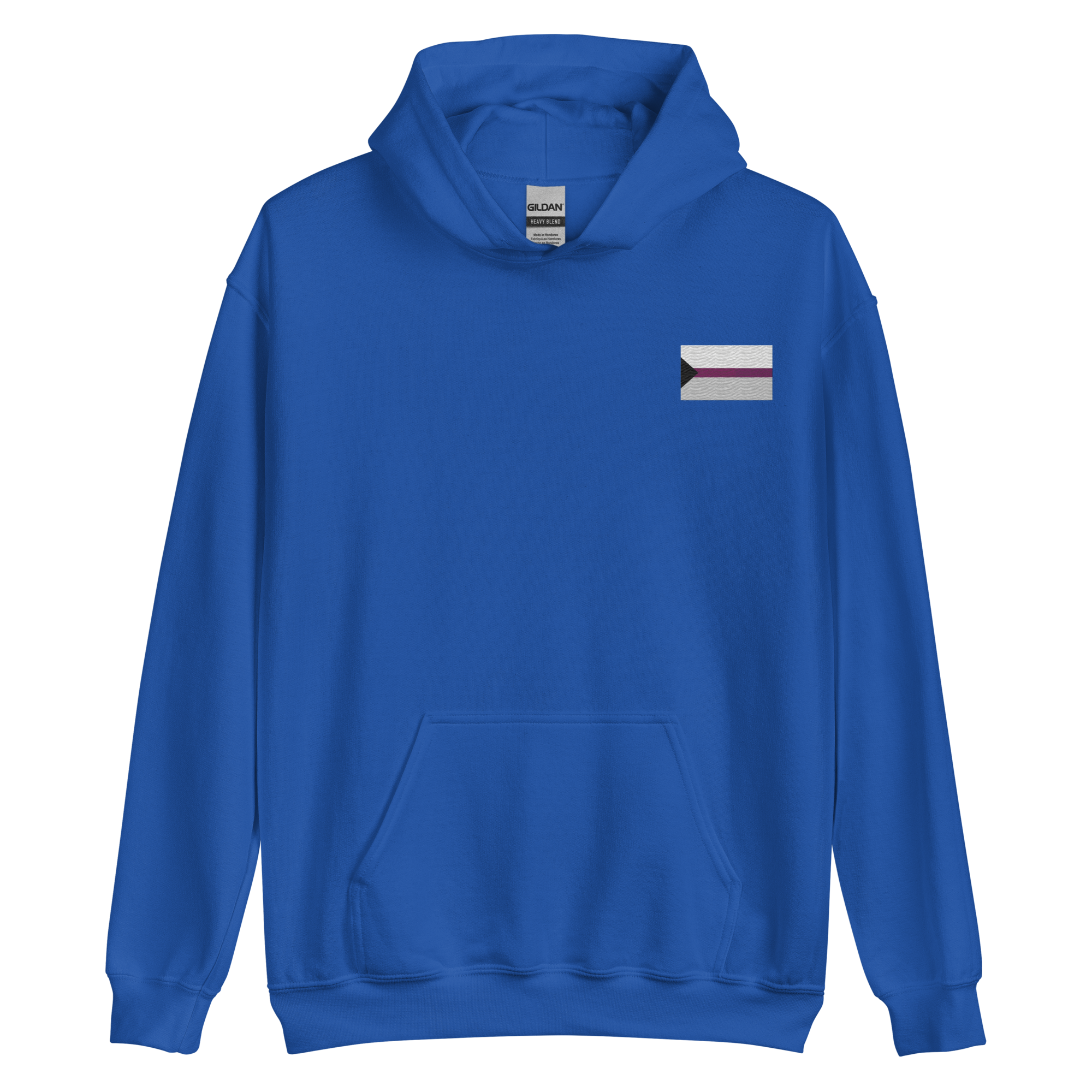 Demisexual Pride Flag Embroidered Hoodie