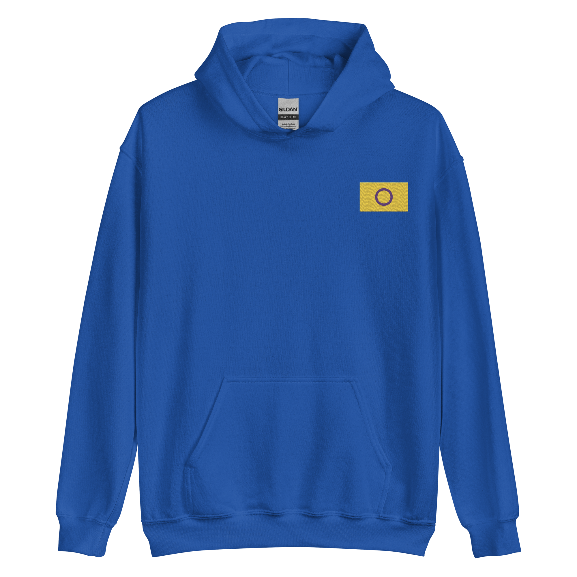 Intersex Pride Flag Embroidered Hoodie