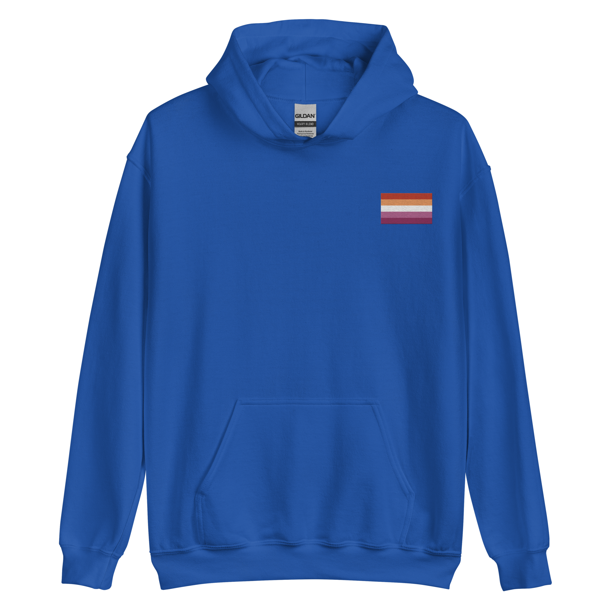 Lesbian Pride Flag Embroidered Hoodie