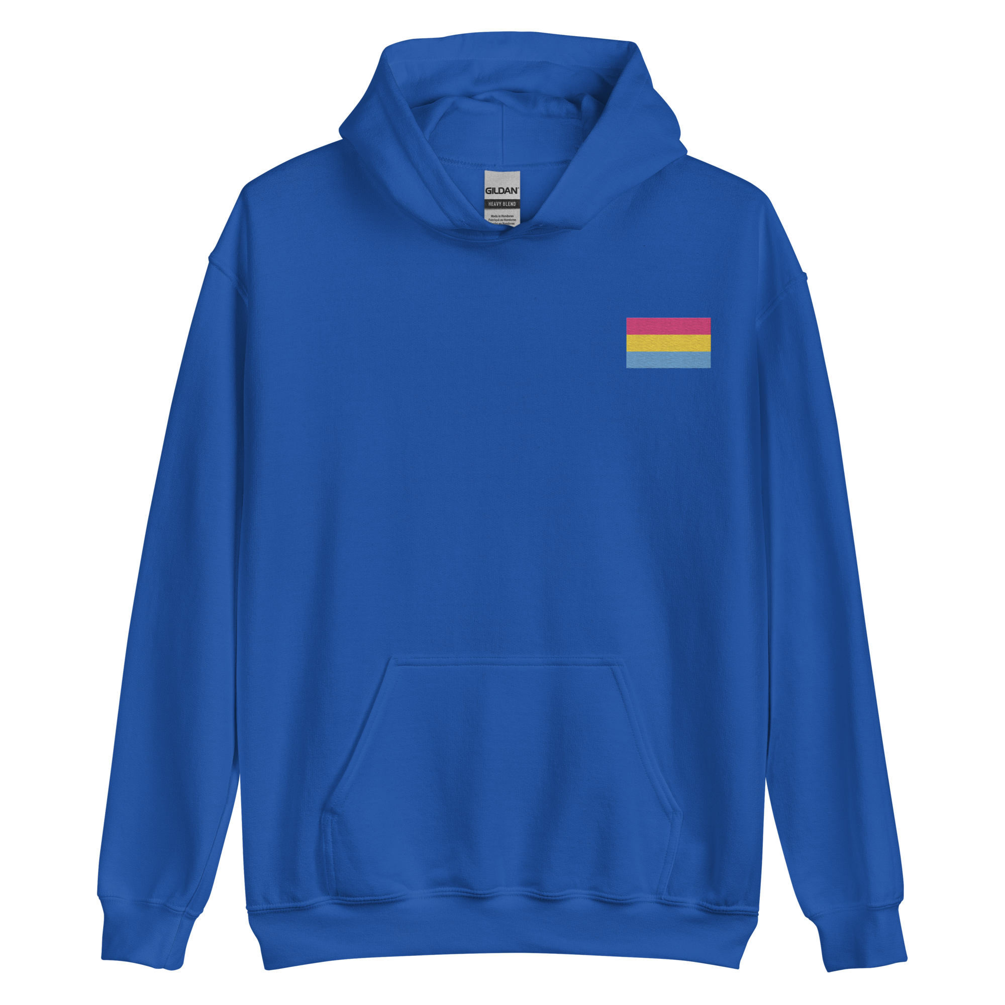 Pansexual Pride Flag Embroidered Hoodie