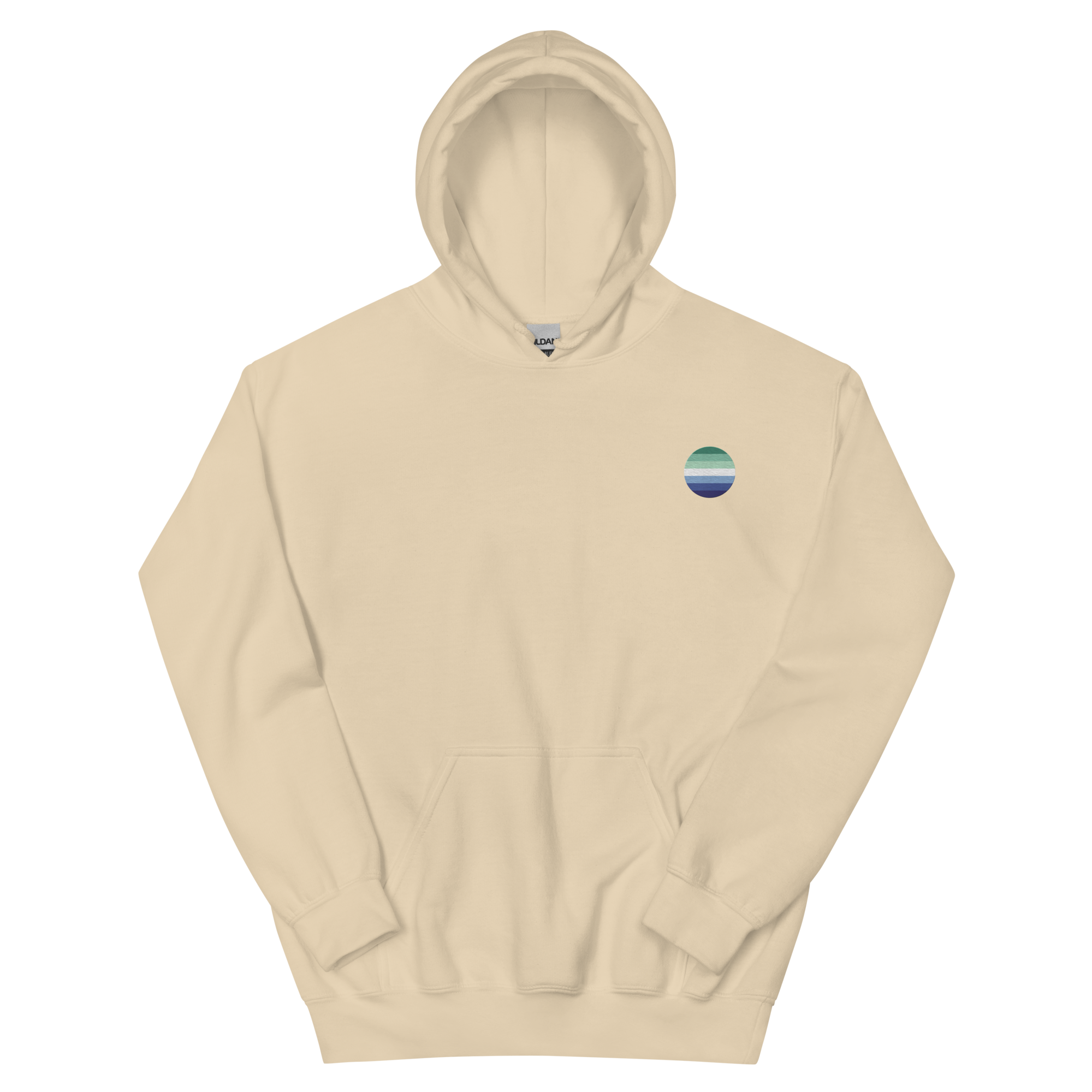 Gay Pride Flag Embroidered Circle Hoodie: Celebratory LGBTQ+ Pride Design