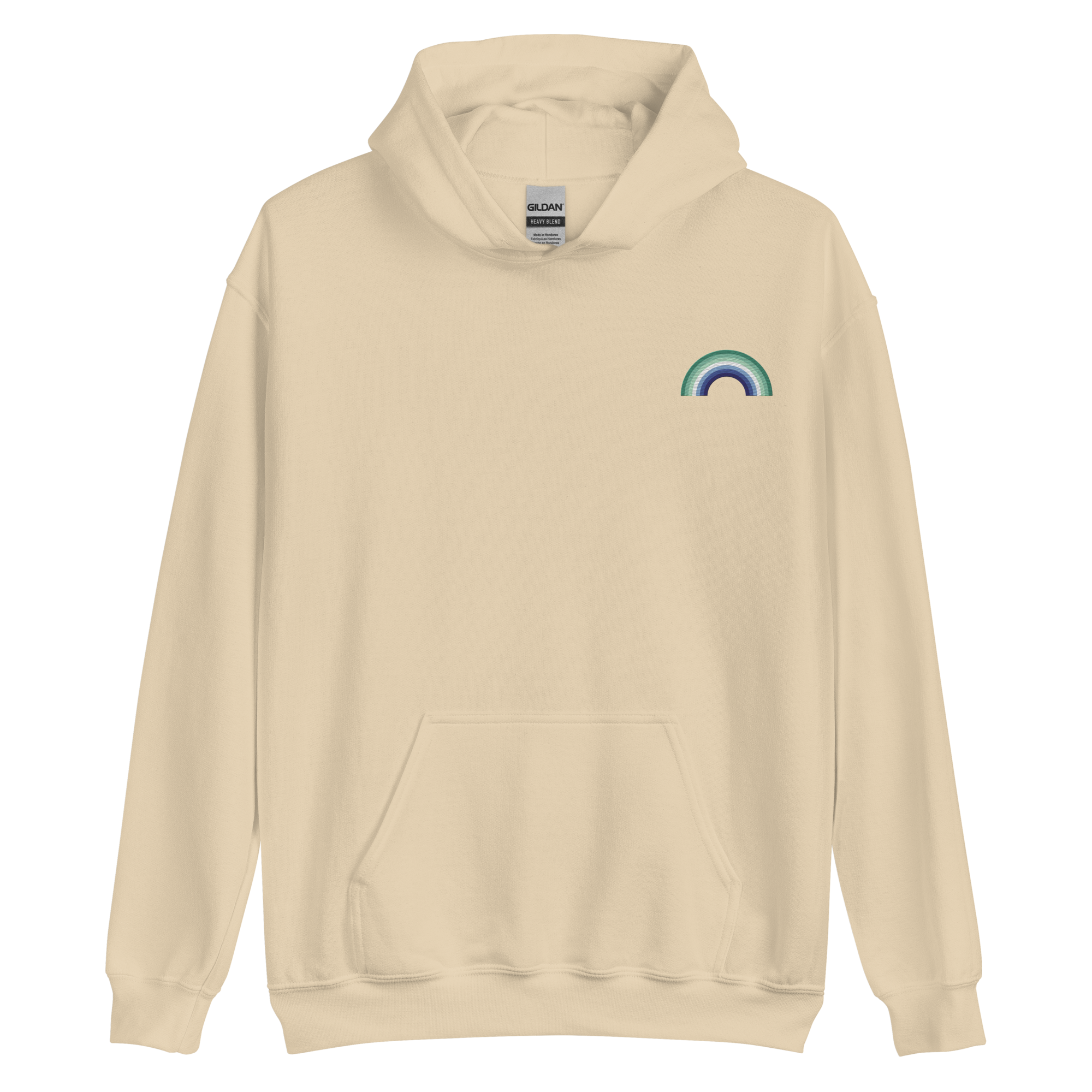 Embroidered Gay Pride Rainbow Hoodie: Pride Flag LGBTQ+ Design