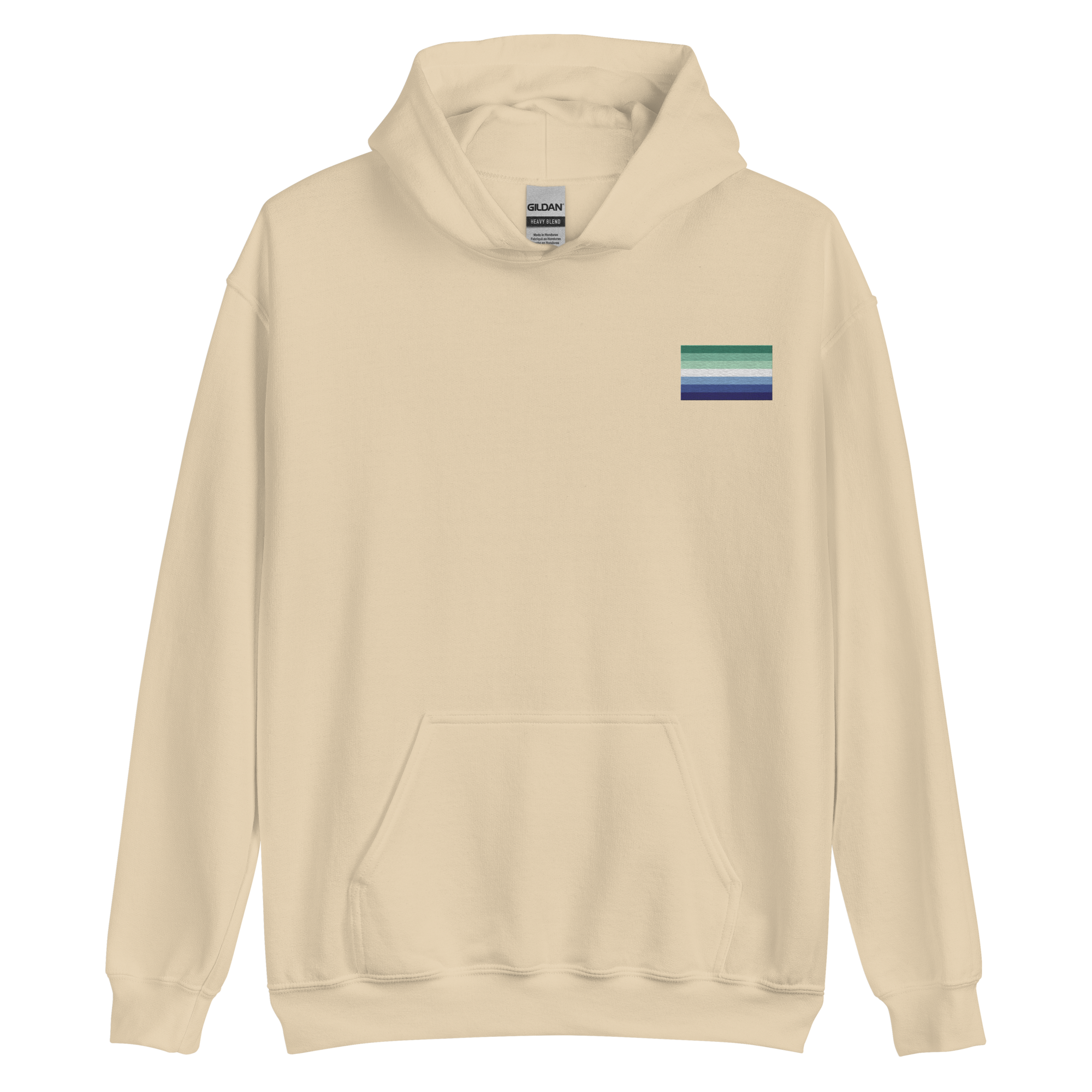 Gay Pride Flag Embroidered Hoodie