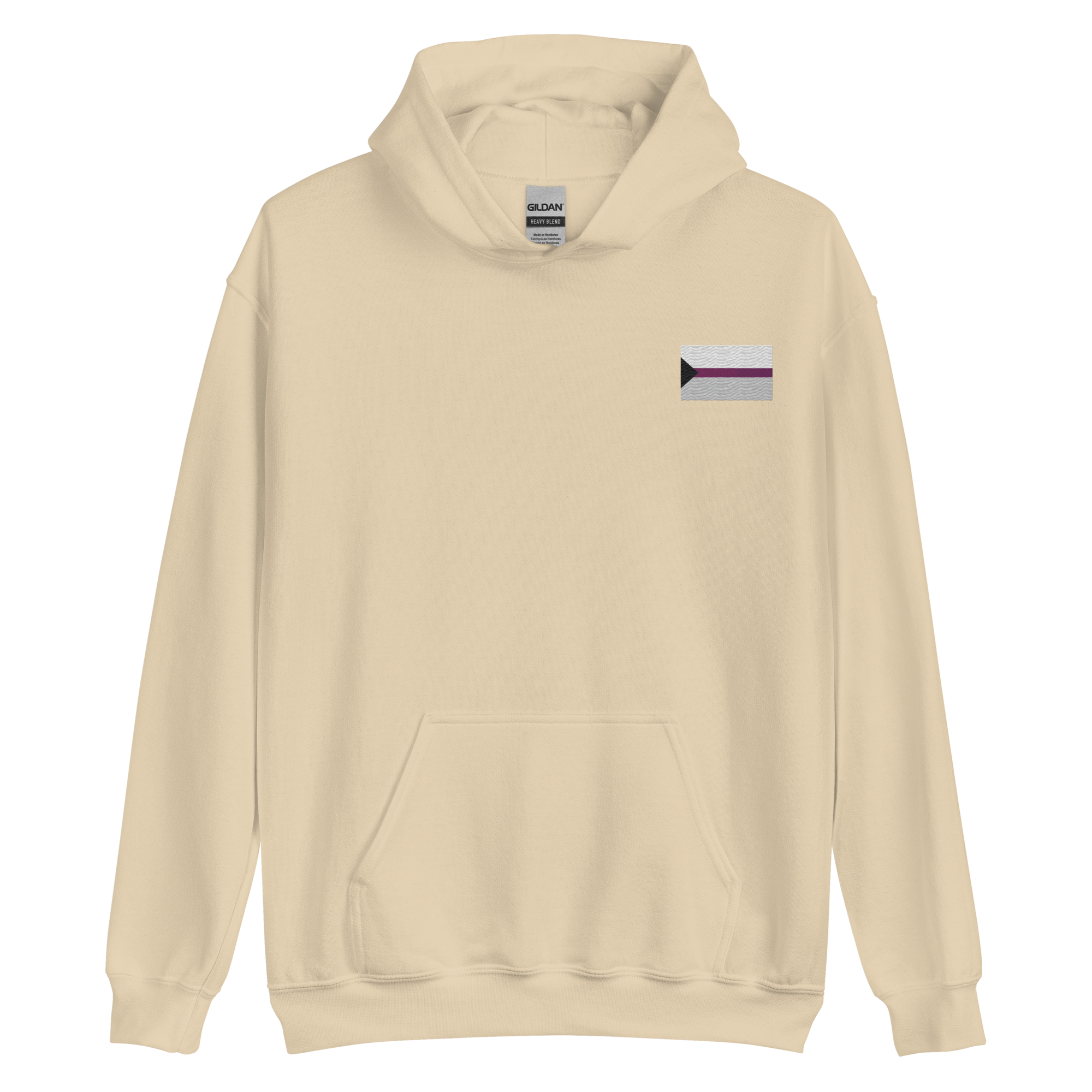 Demisexual Pride Flag Embroidered Hoodie