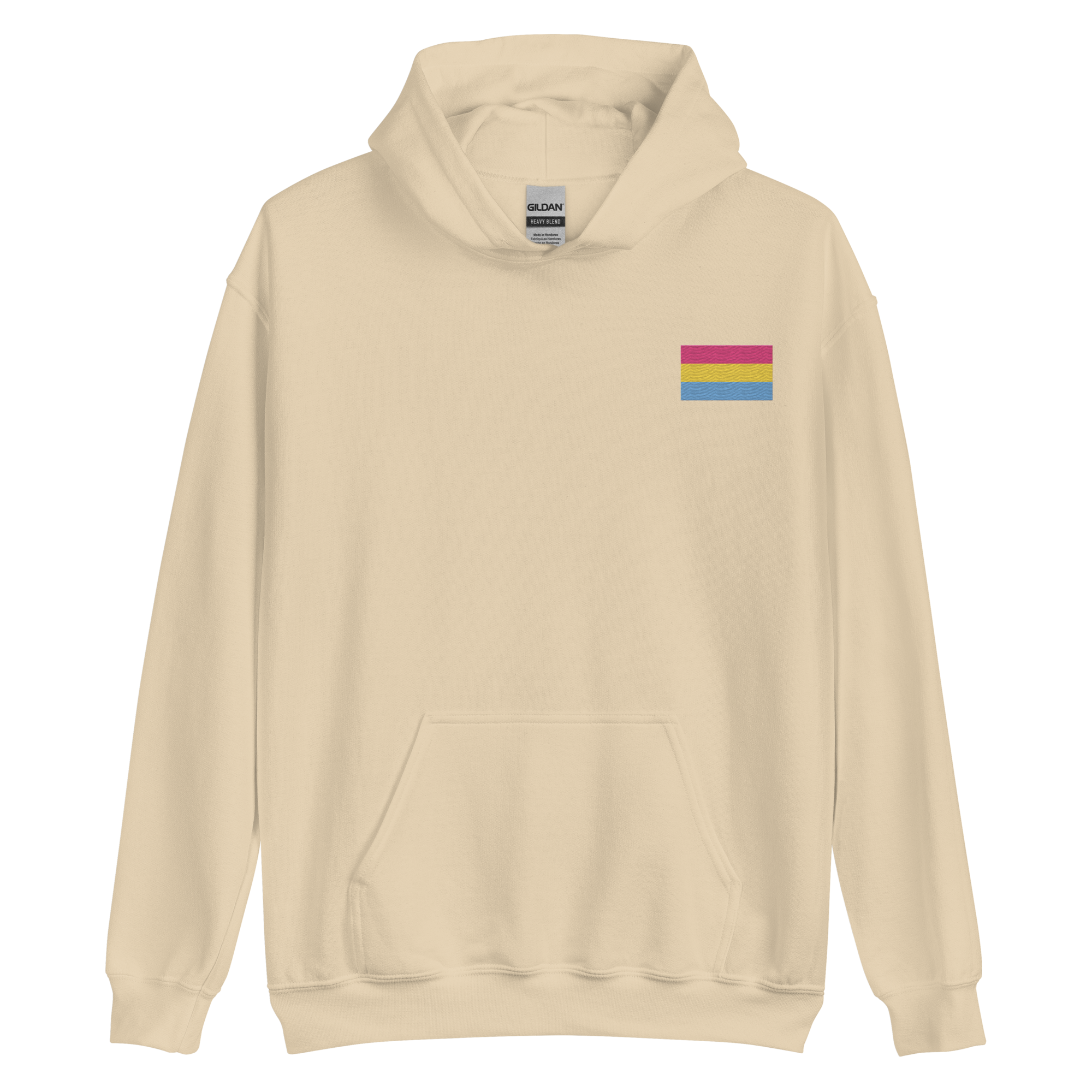 Pansexual Pride Flag Embroidered Hoodie