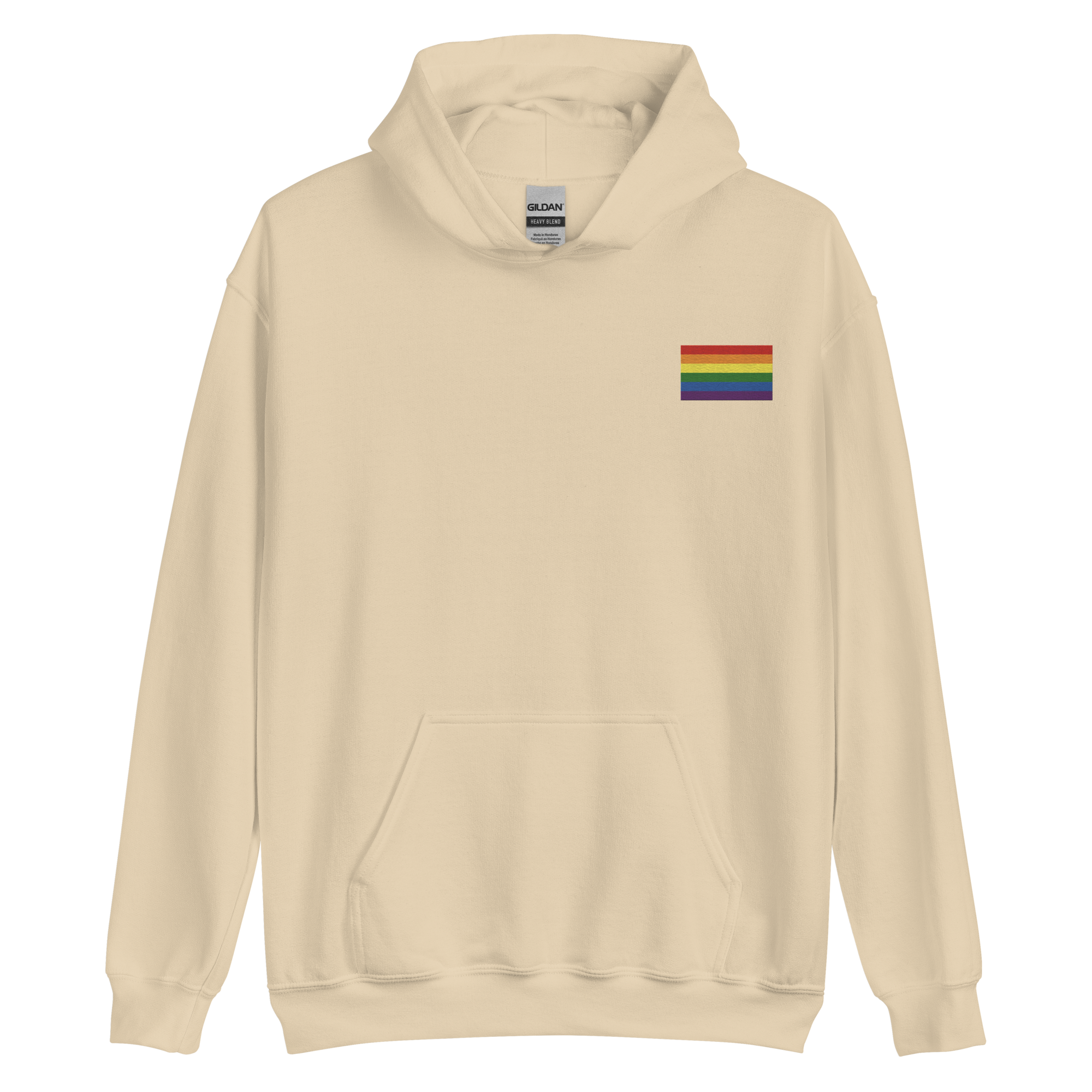 Pride Flag Embroidered Hoodie