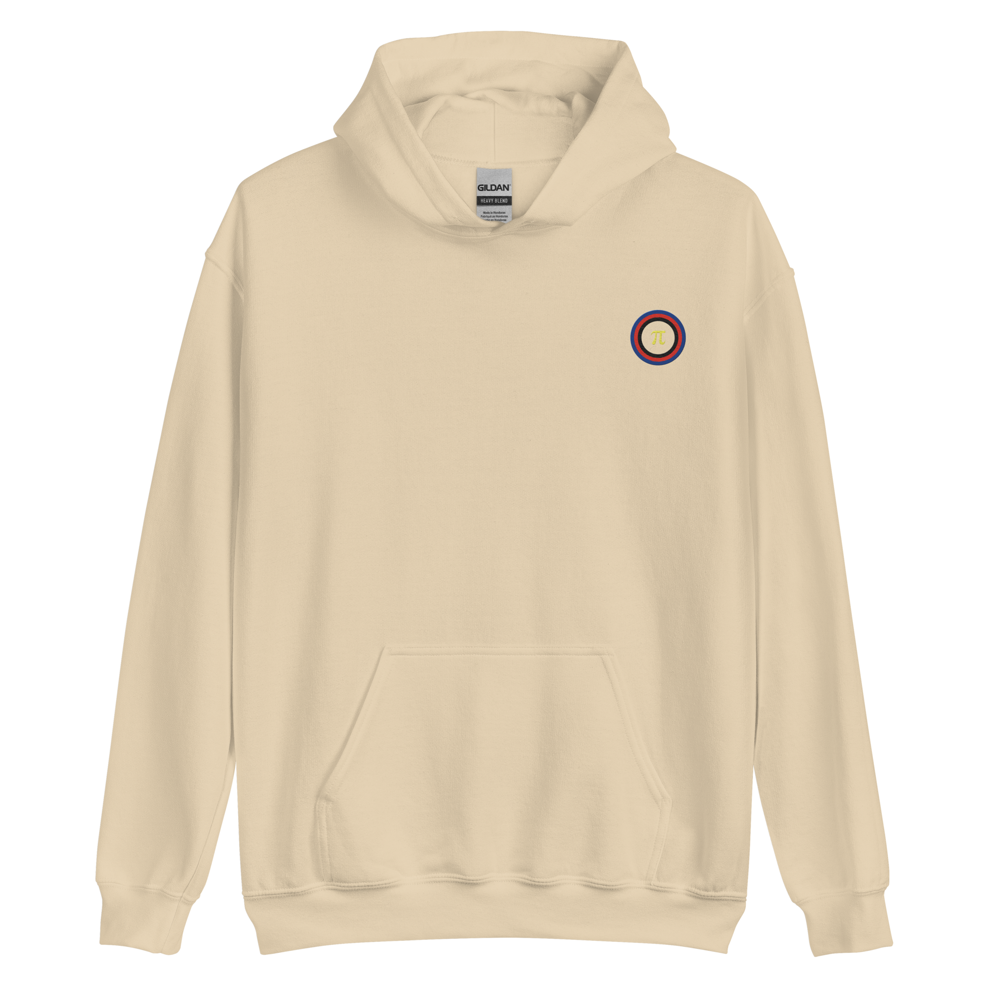 Embroidered Hoodie: Polyamory Pride Ring Emblem Design