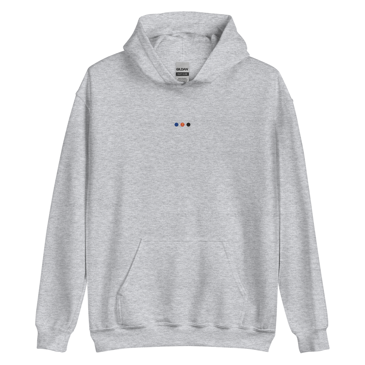 Embroidered Polyamory Hoodie: Pride Flag Horizontal Circle Design