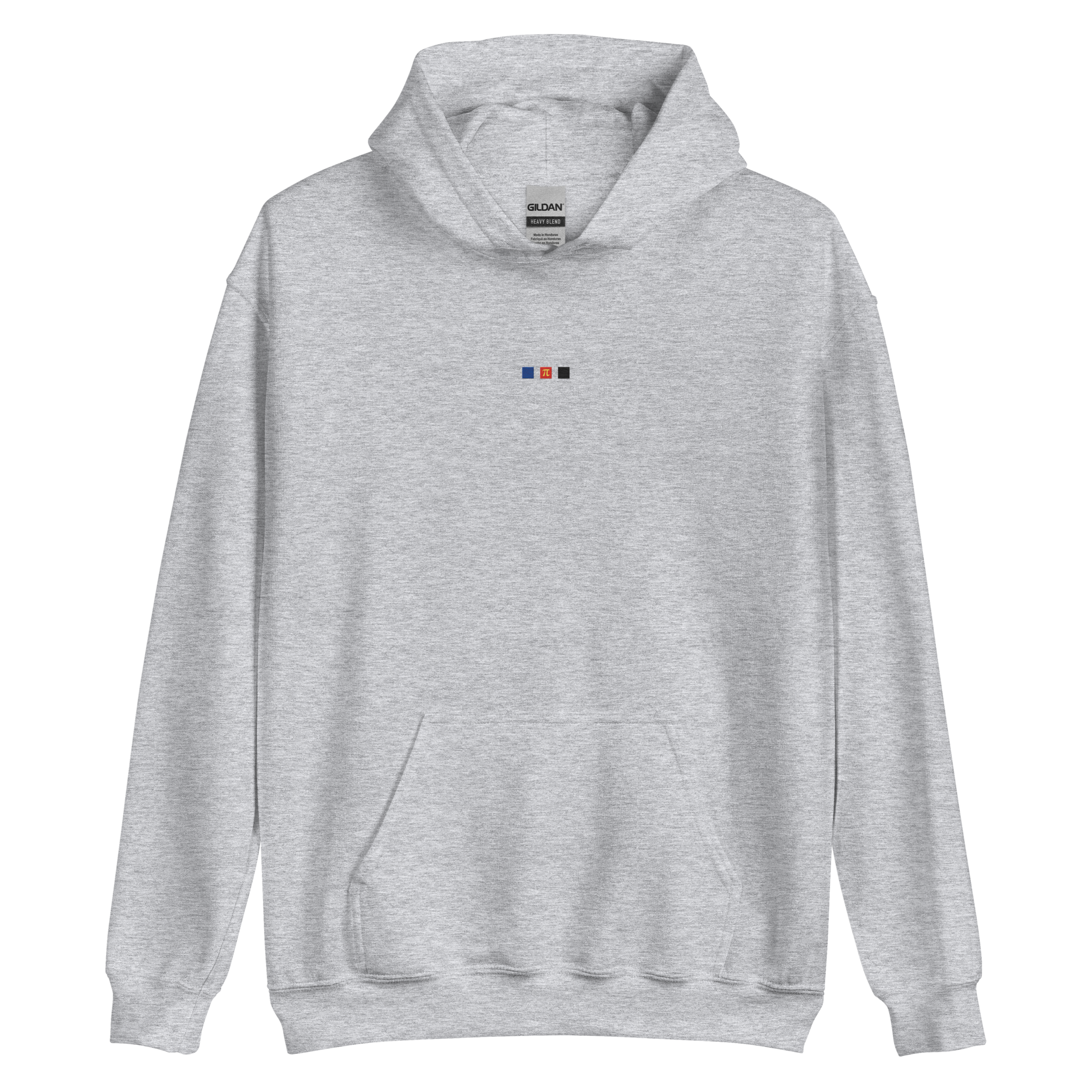 Embroidered Polyamory Hoodie: Pride Flag Horizontal Square Design