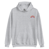 Embroidered Lesbian Rainbow Hoodie: Pride Flag LGBTQ+ Design