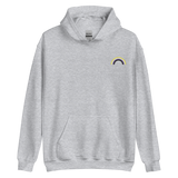 Embroidered Nonbinary Rainbow Hoodie: Pride Flag LGBTQ+ Design