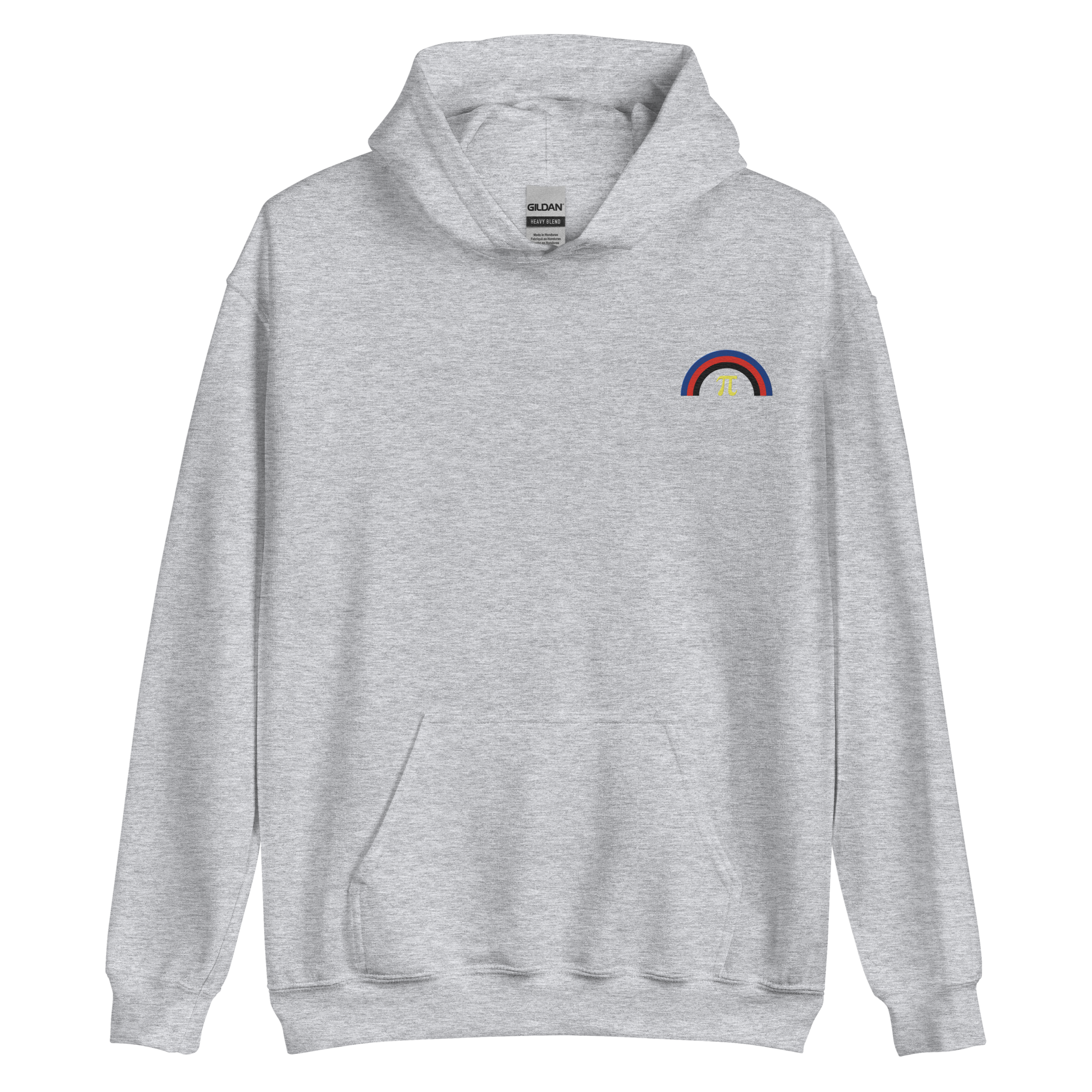 Embroidered Polyamory Rainbow Hoodie: Pride Flag LGBTQ+ Design