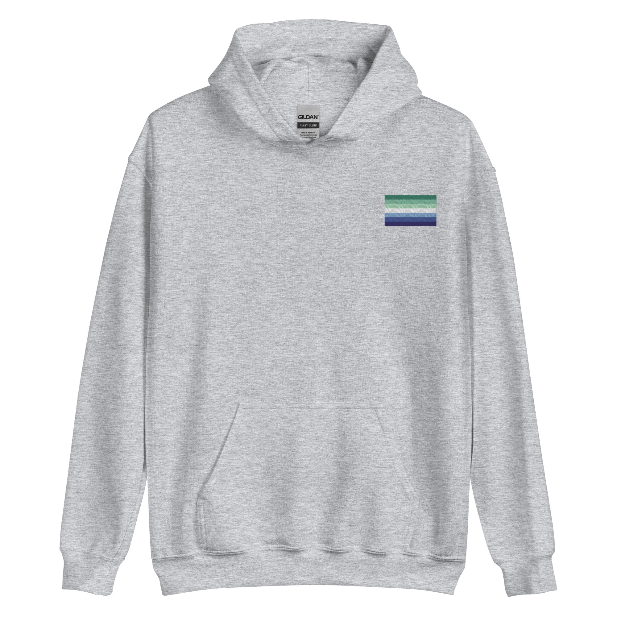 Gay Pride Flag Embroidered Hoodie
