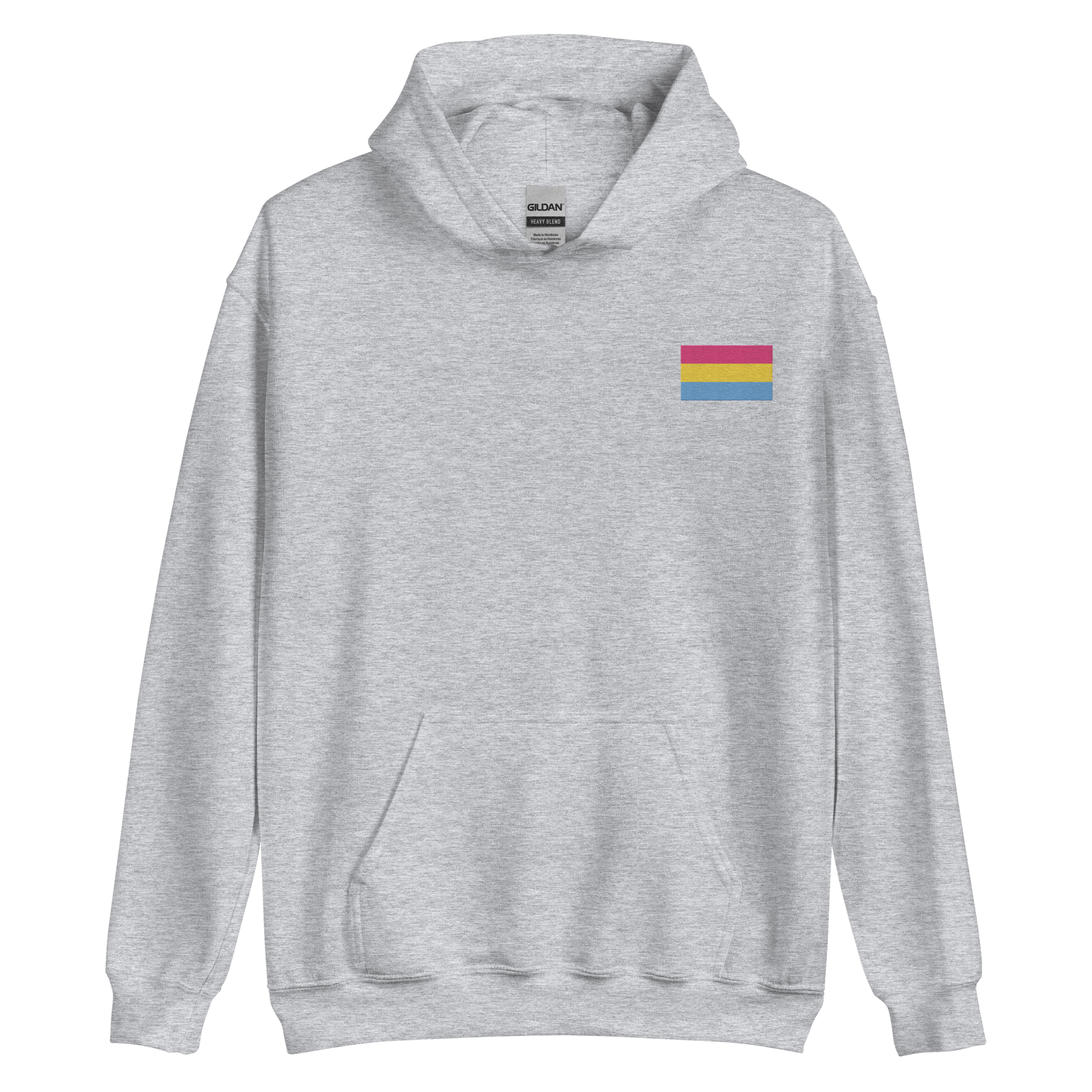 Pansexual Pride Flag Embroidered Hoodie