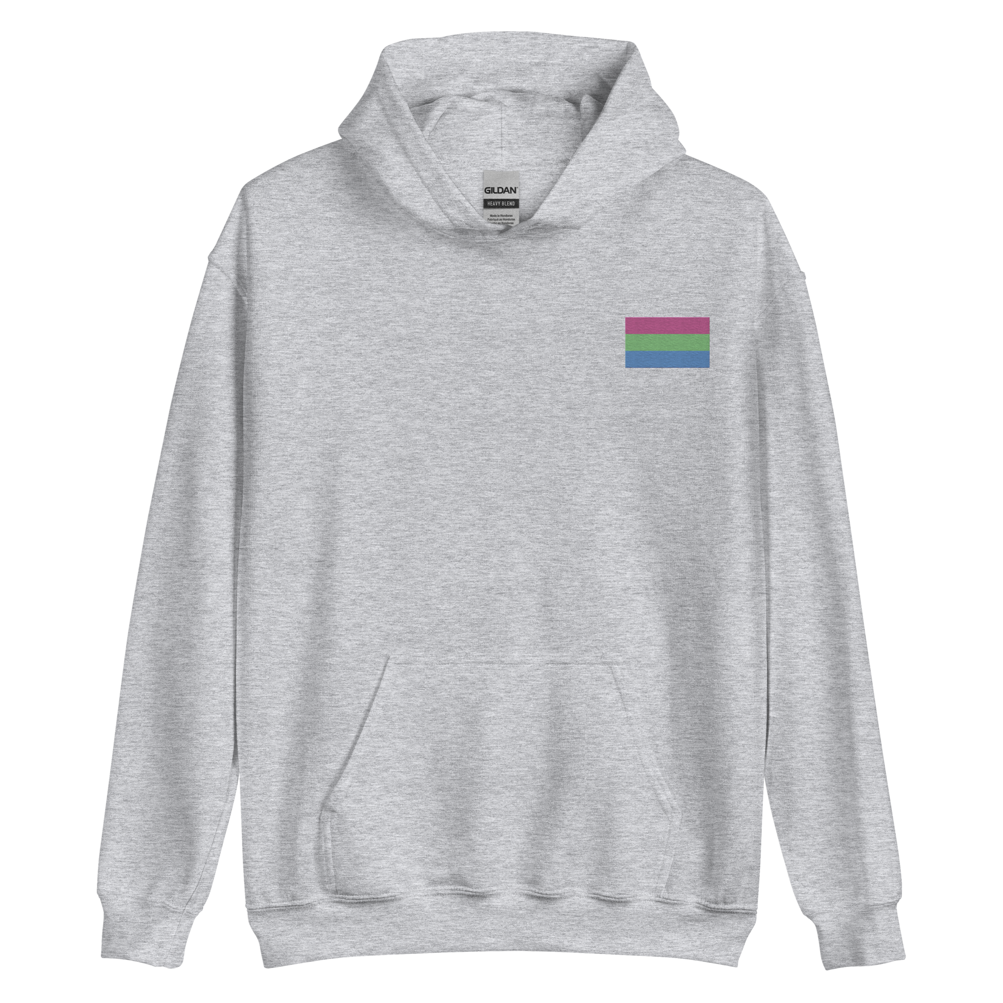 Polysexual Pride Flag Embroidered Hoodie