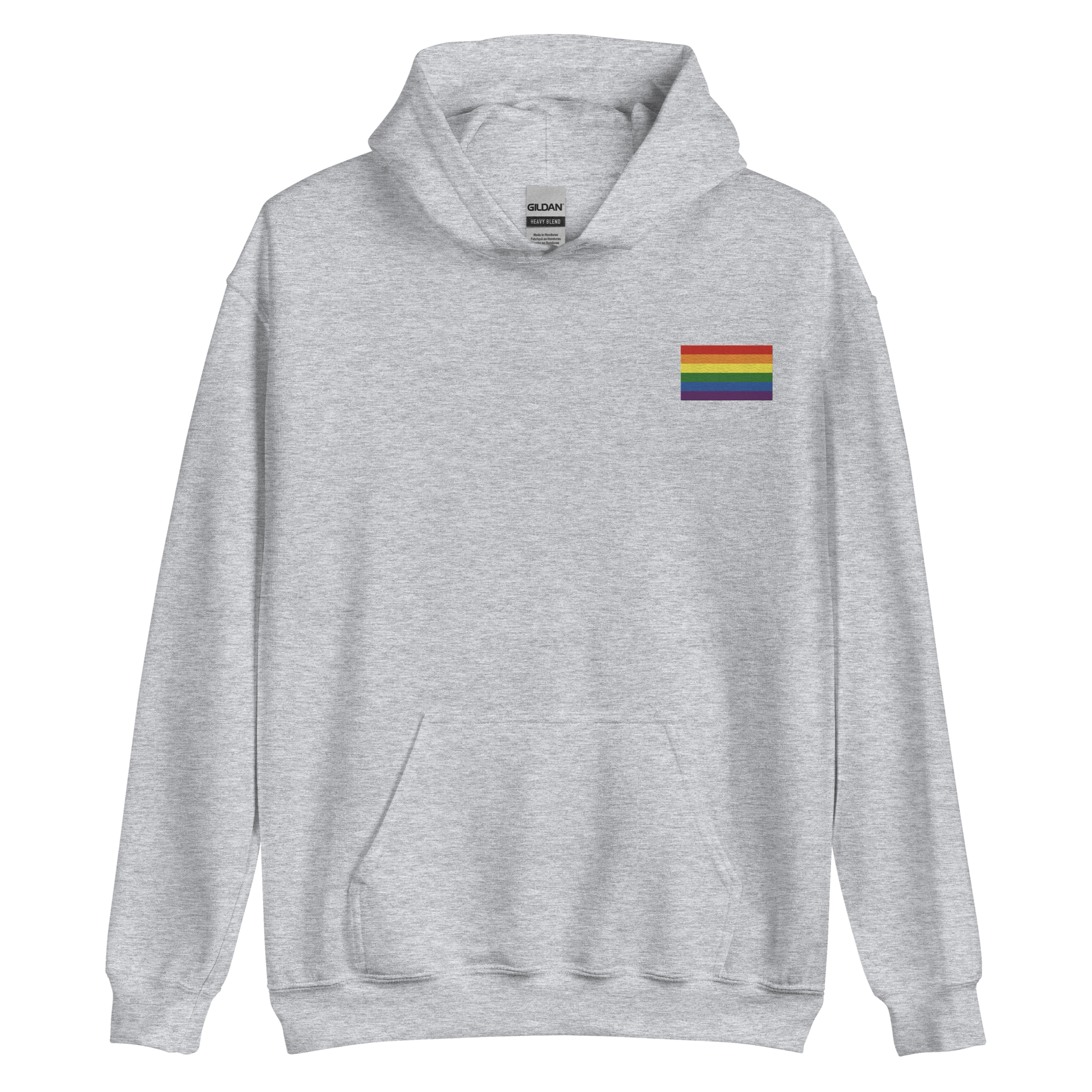 Pride Flag Embroidered Hoodie