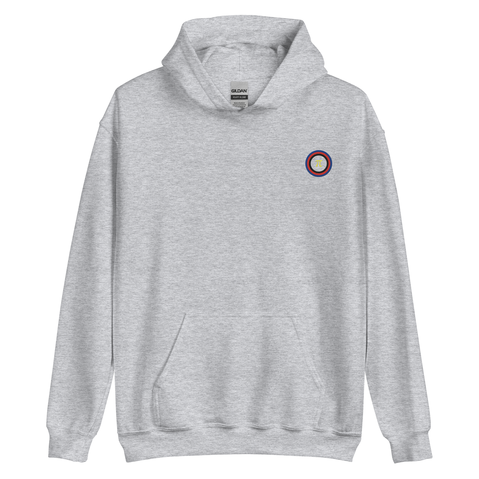 Embroidered Hoodie: Polyamory Pride Ring Emblem Design