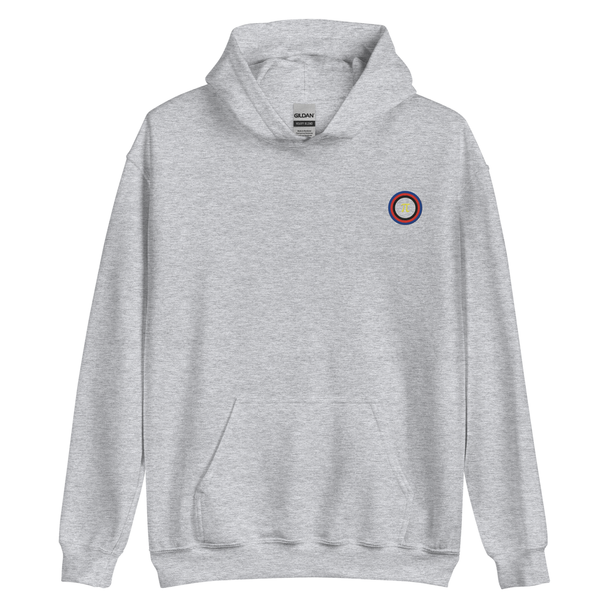 Embroidered Hoodie: Polyamory Pride Ring Emblem Design