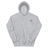 Embroidered Hoodie: Nonbinary Pride Ring Emblem Design