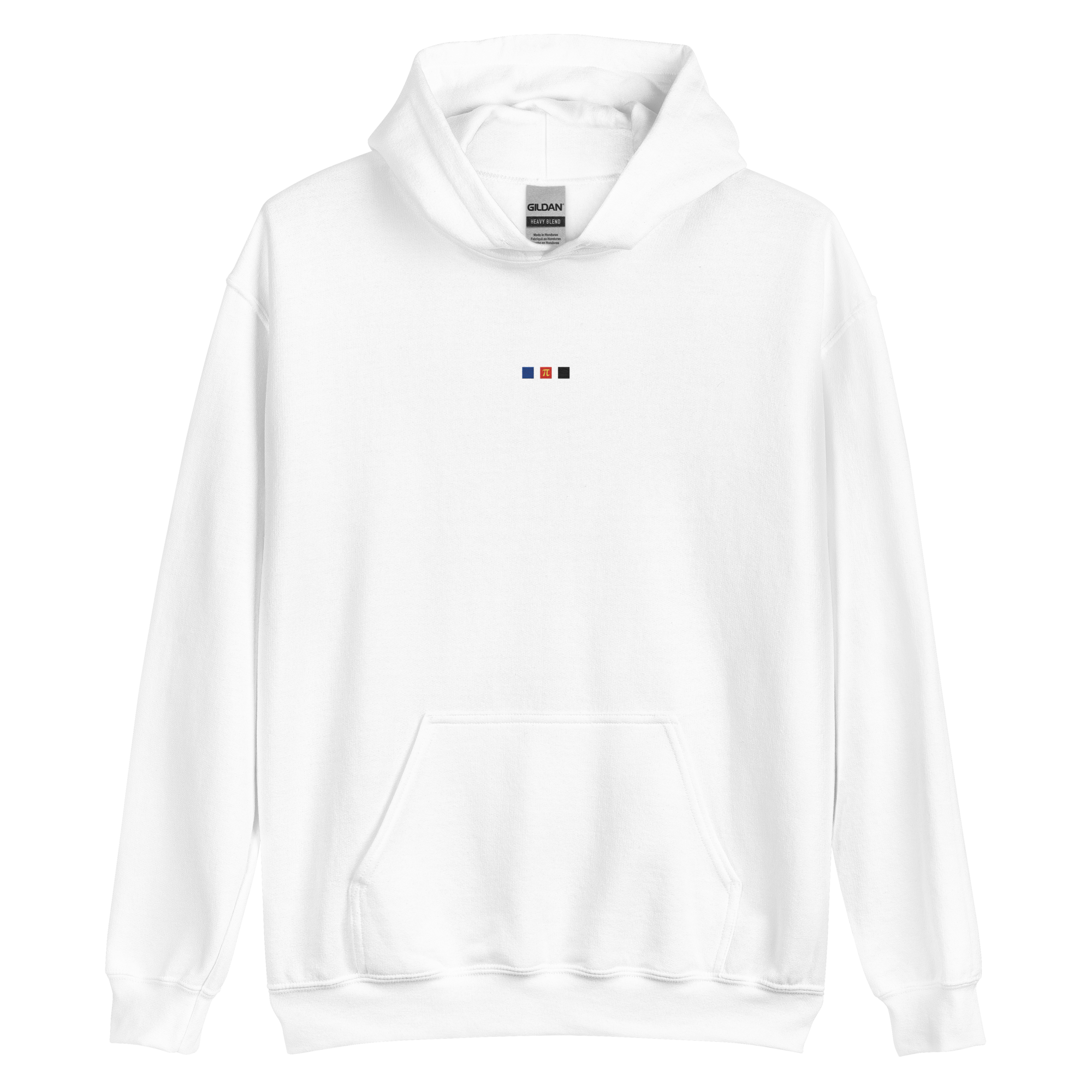 Embroidered Polyamory Hoodie: Pride Flag Horizontal Square Design