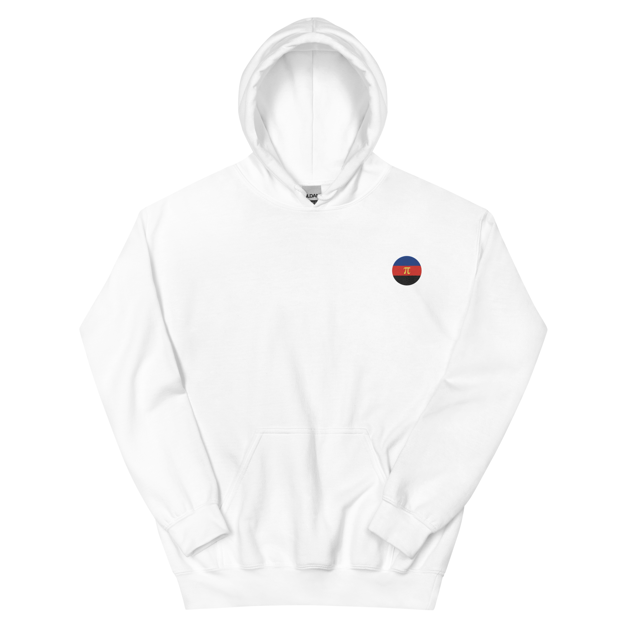 Polyamory Flag Embroidered Circle Hoodie: Celebratory LGBTQ+ Pride Design