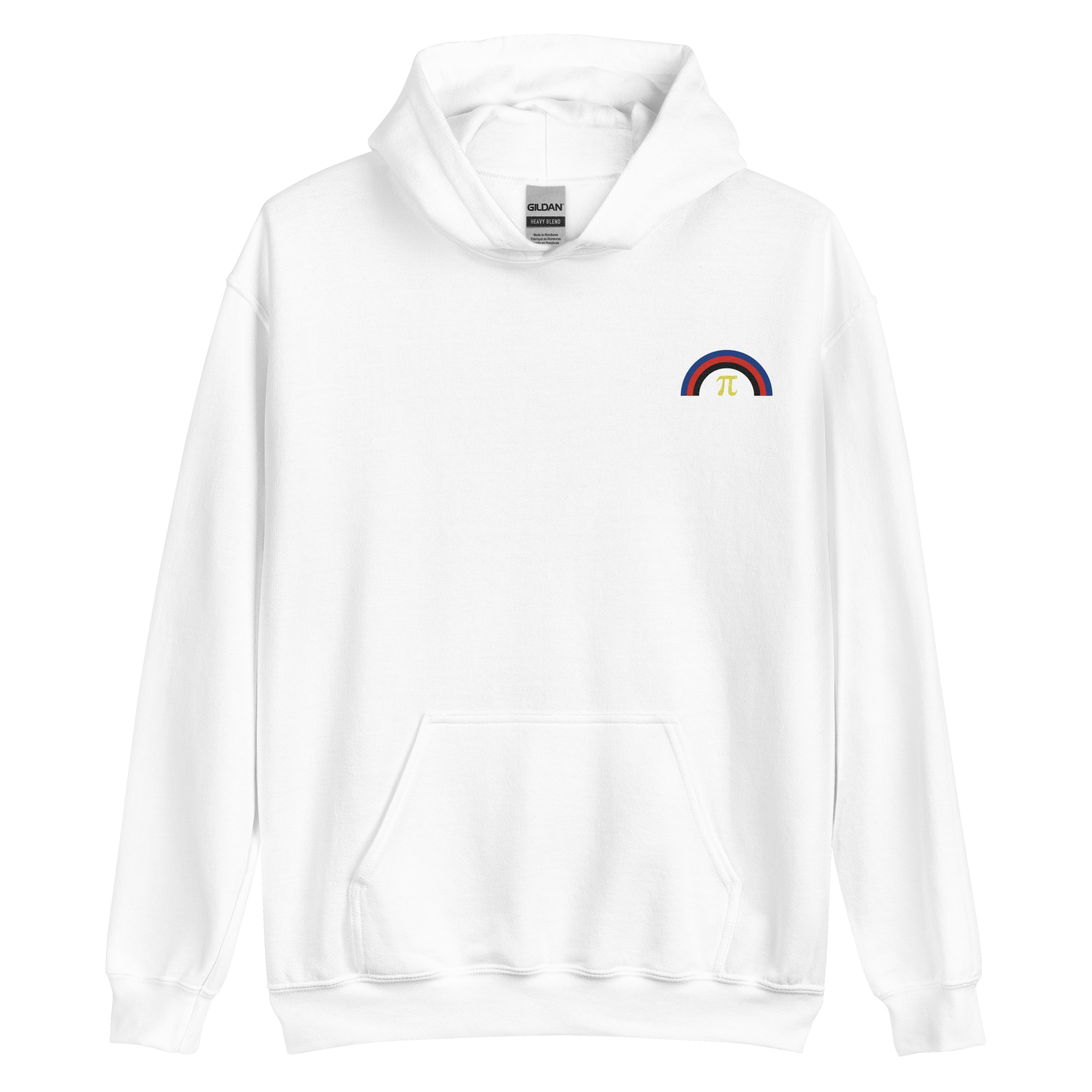 Embroidered Polyamory Rainbow Hoodie: Pride Flag LGBTQ+ Design
