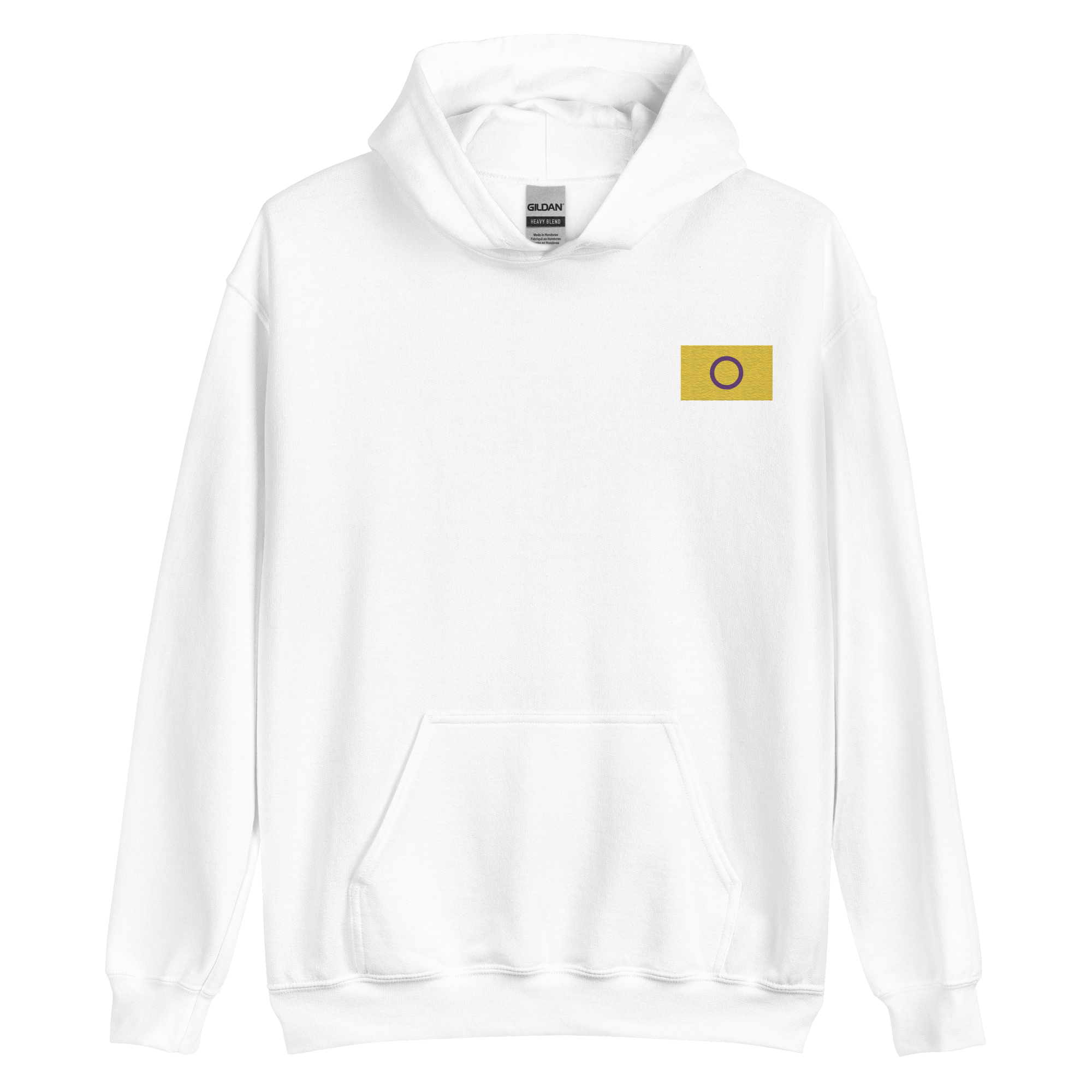 Intersex Pride Flag Embroidered Hoodie