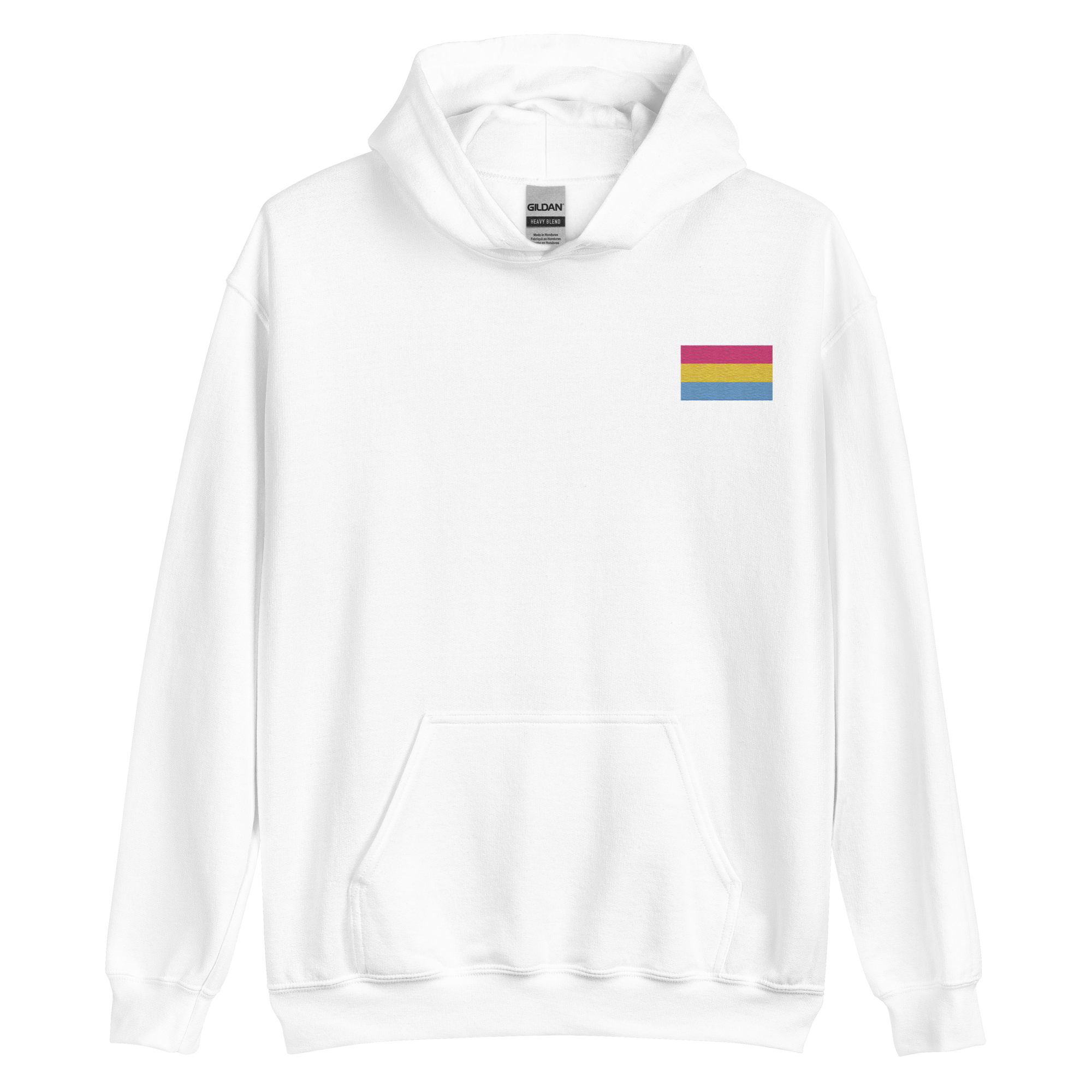 Pansexual Pride Flag Embroidered Hoodie