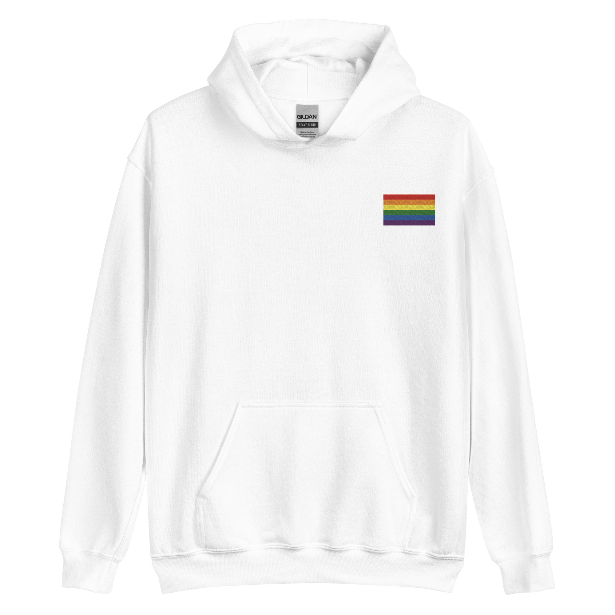 Pride Flag Embroidered Hoodie