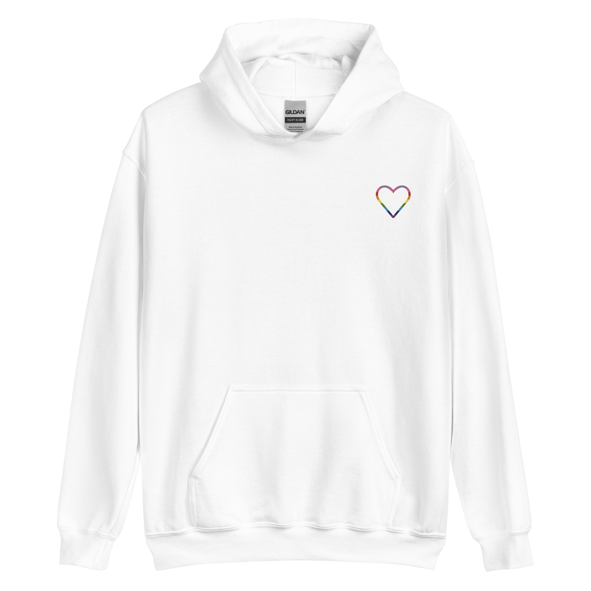 Gilbert Baker Pride Heart Hoodie: Embroidered Pride Sweatshirt