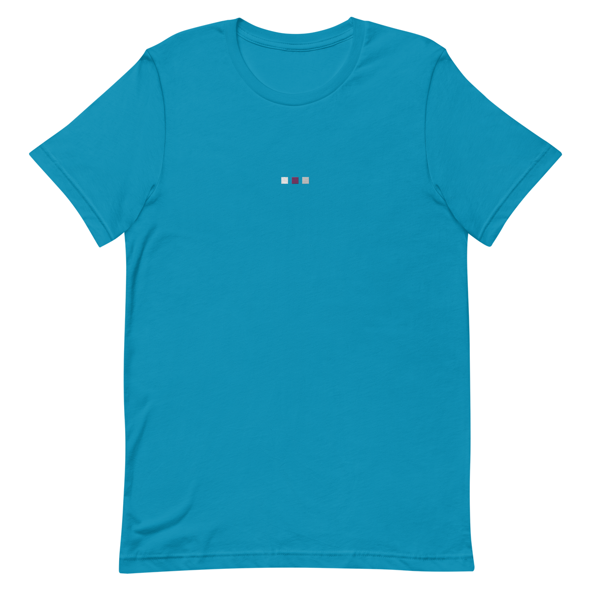 Embroidered Demisexual T-Shirt: Pride Flag Horizontal Square Design