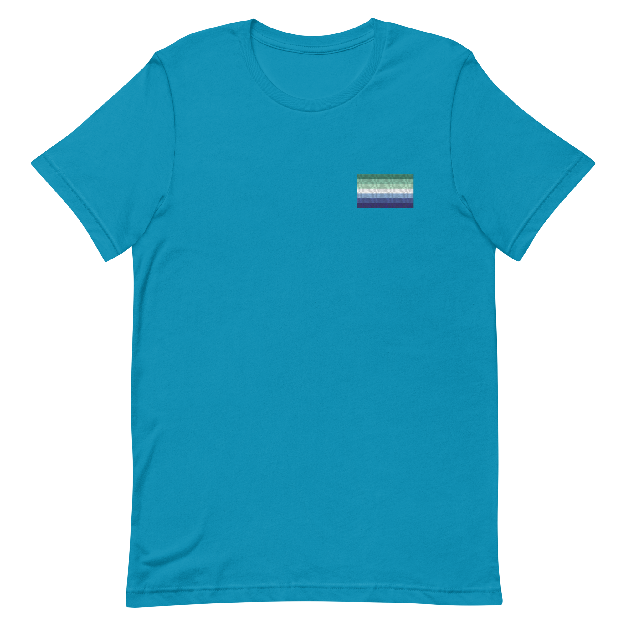 Gay Pride Flag Embroidered T-Shirt