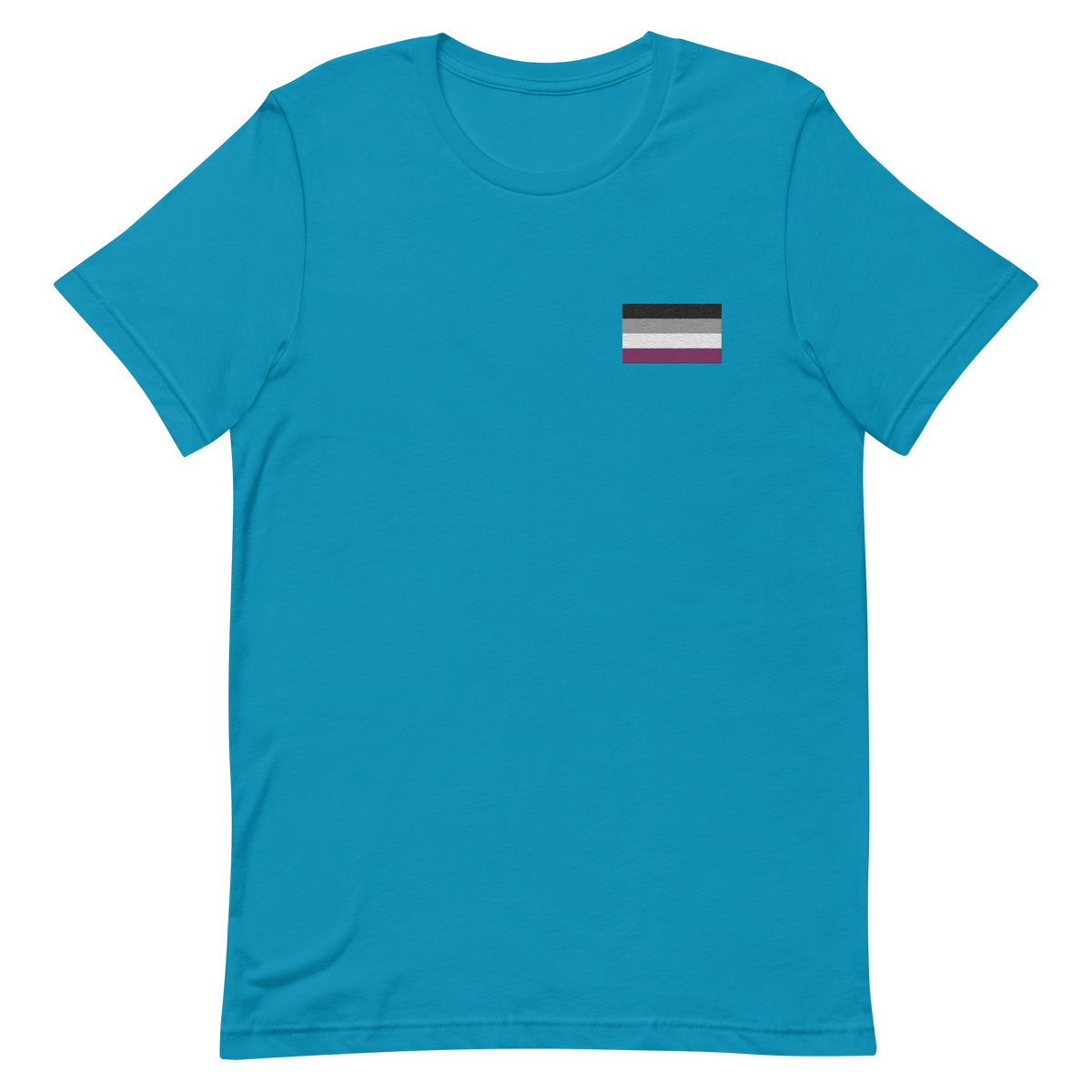 Asexual Pride Flag Embroidered T-Shirt