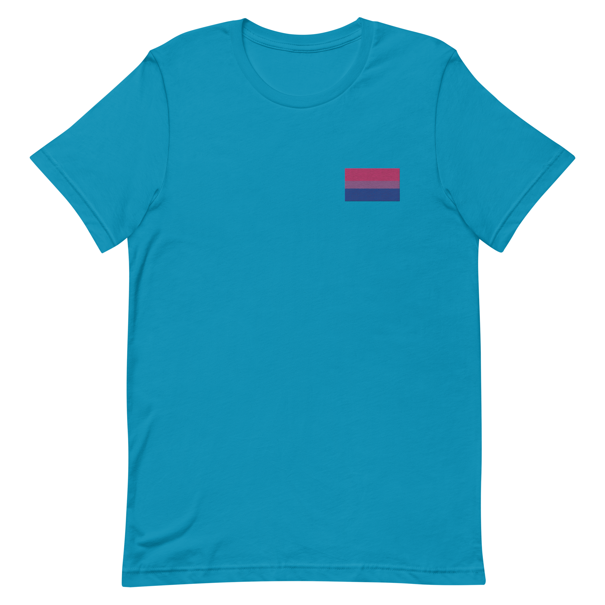Bisexual Pride Flag Embroidered T-Shirt