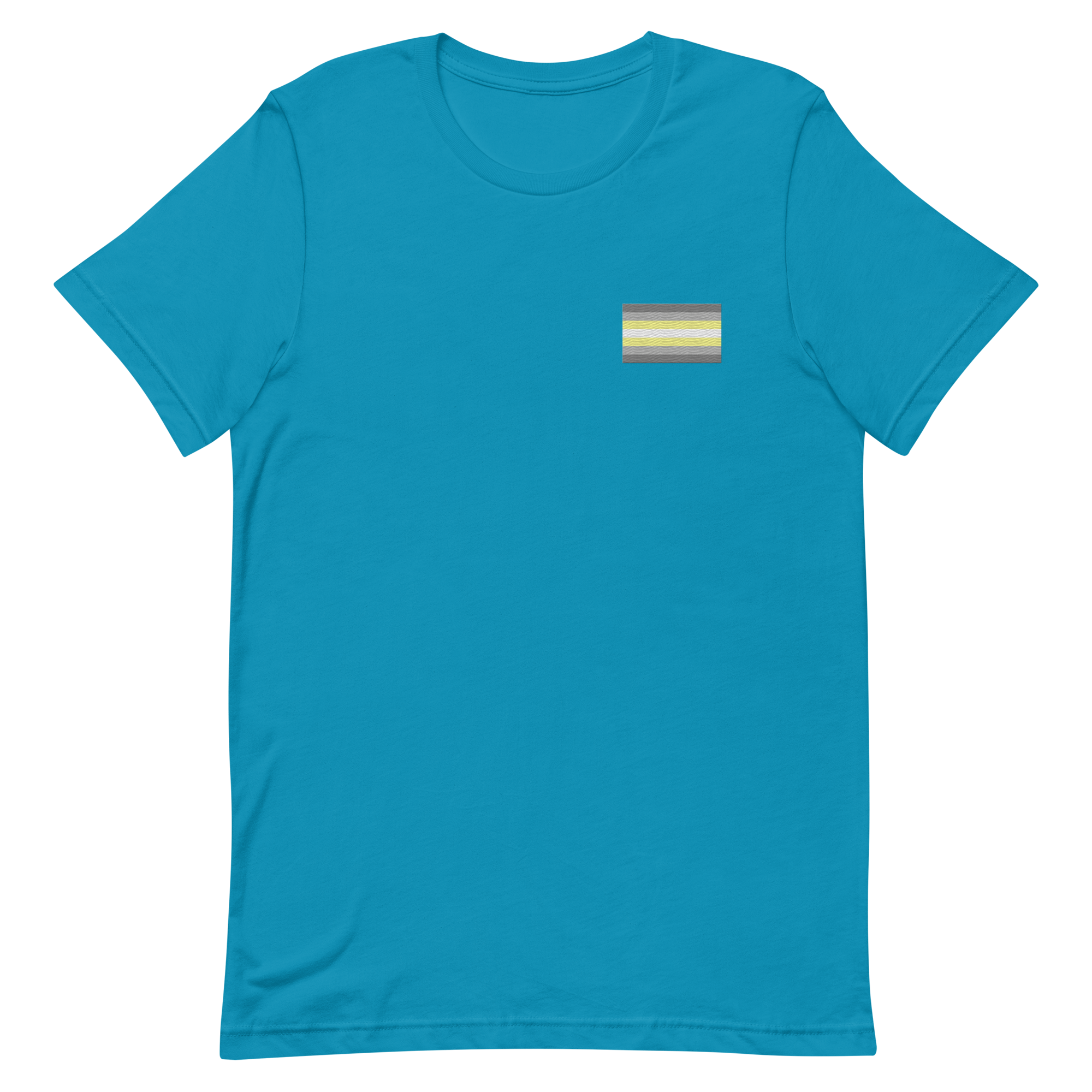Demigender Pride Flag Embroidered T-Shirt