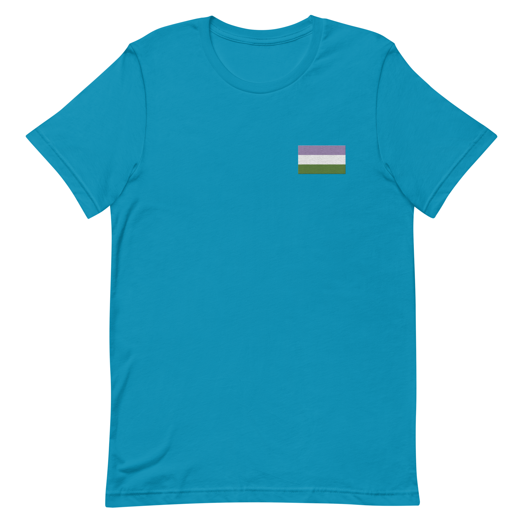 Genderqueer Pride Flag Embroidered T-Shirt
